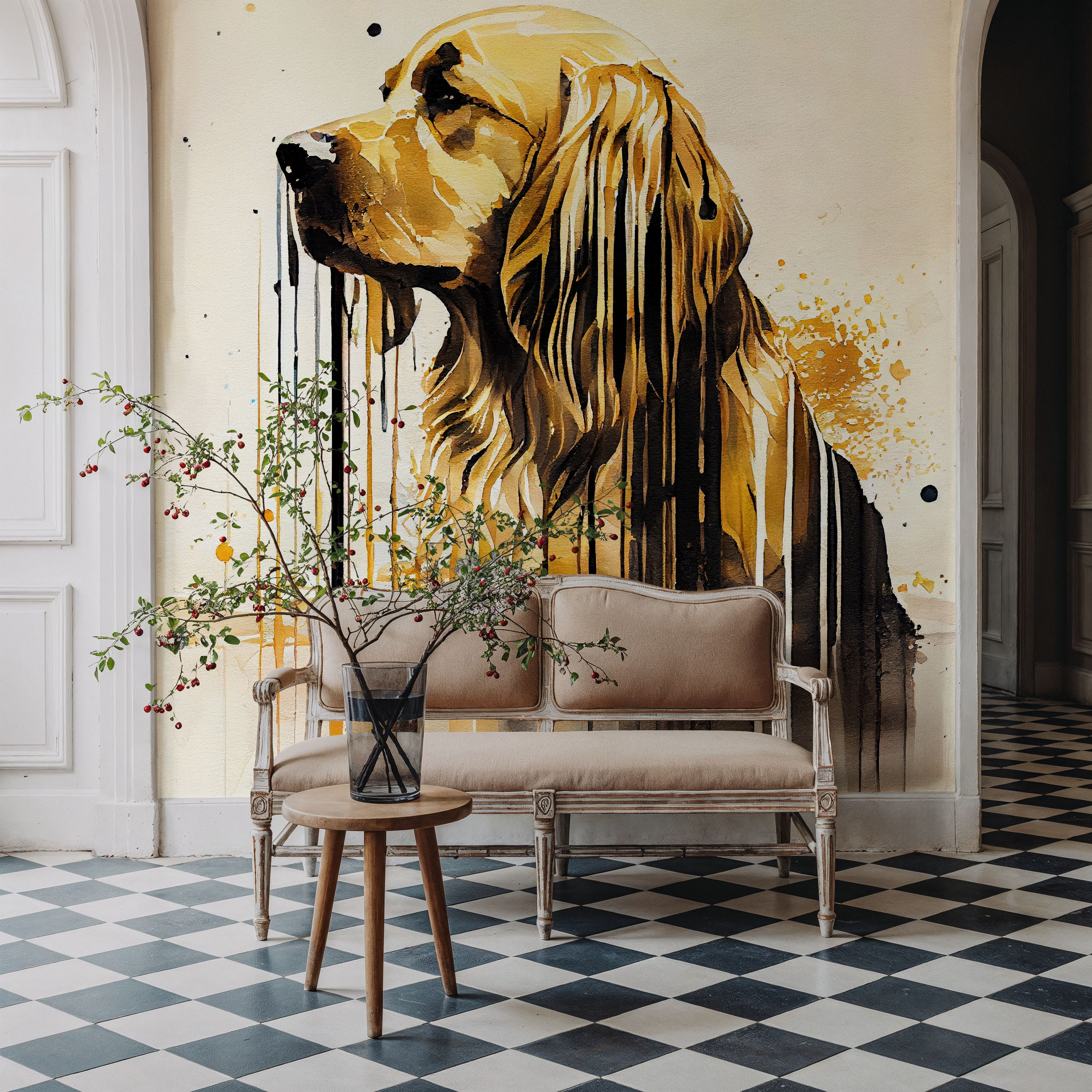 Watercolor Golden Retriever