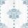 Block Print Water Lily Stripes, Marine