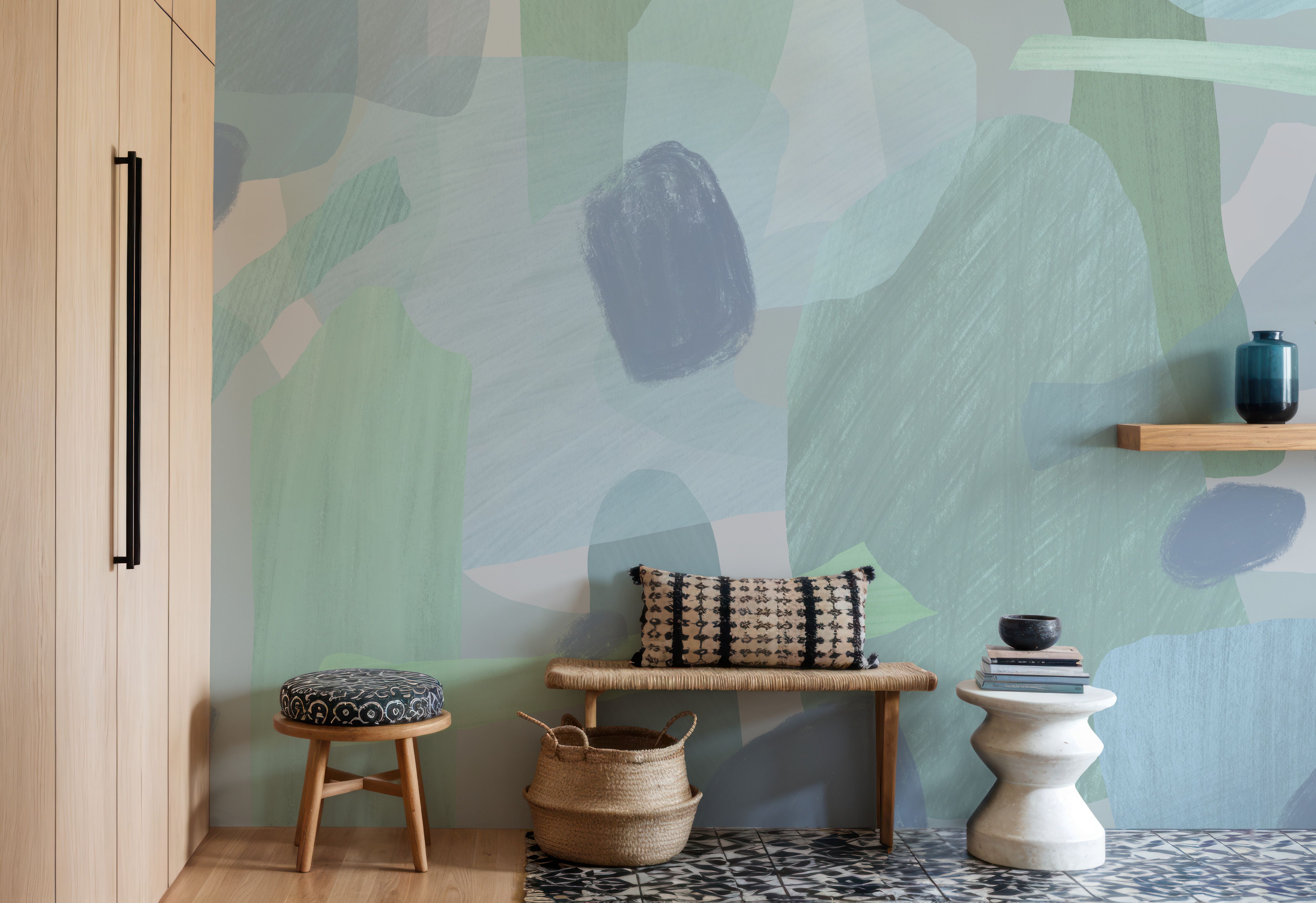 Shape Shifter, Smoothie Mint, Papel de parede