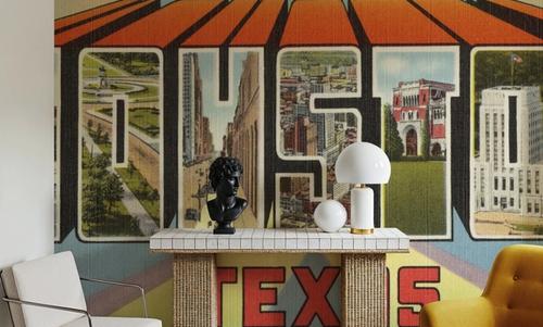 Greetings from Houston - Screenprint Postcard