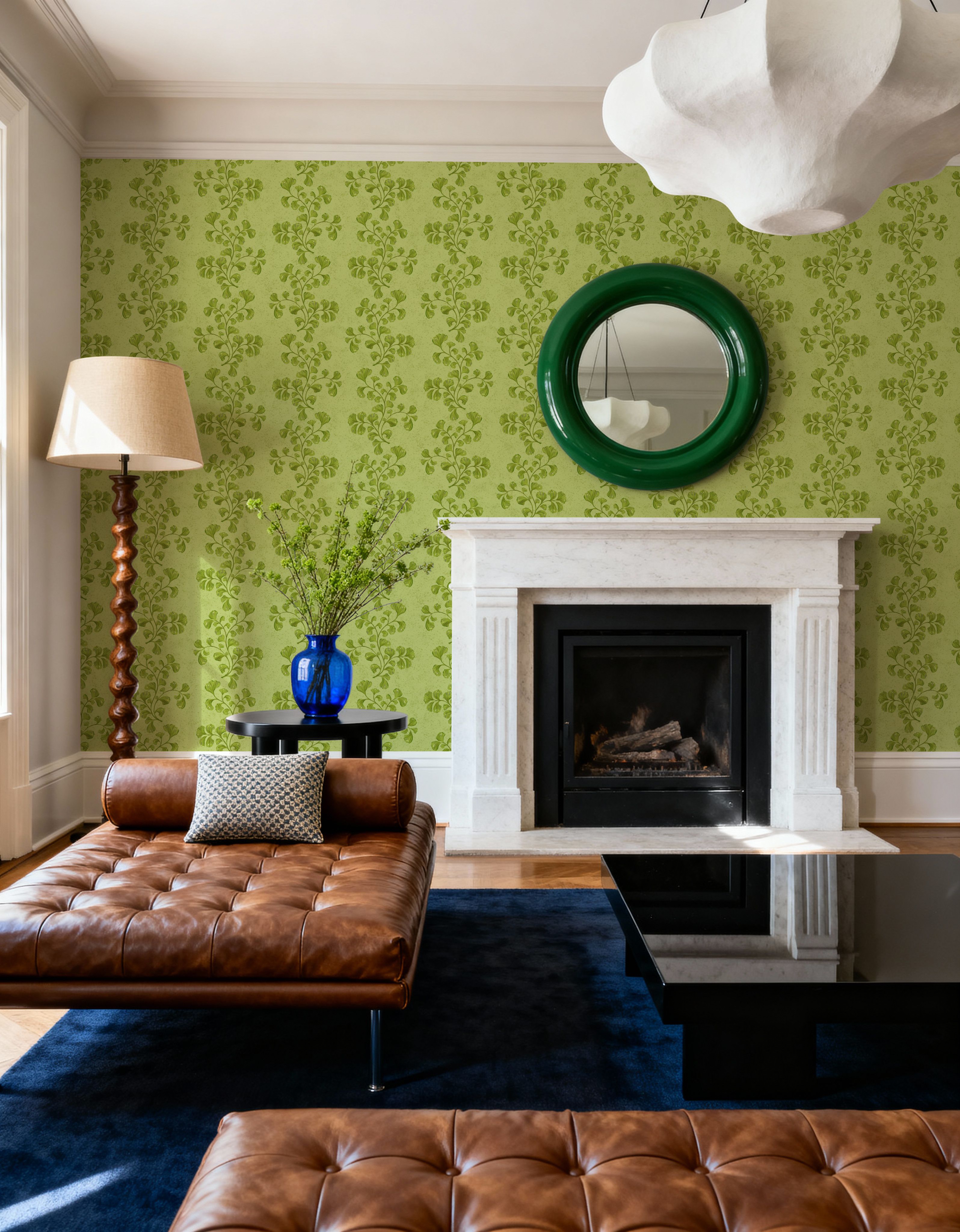 Fern Stripes, Lime Green