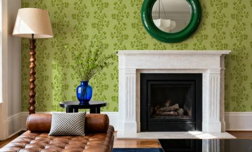 Fern Stripes, Lime Green