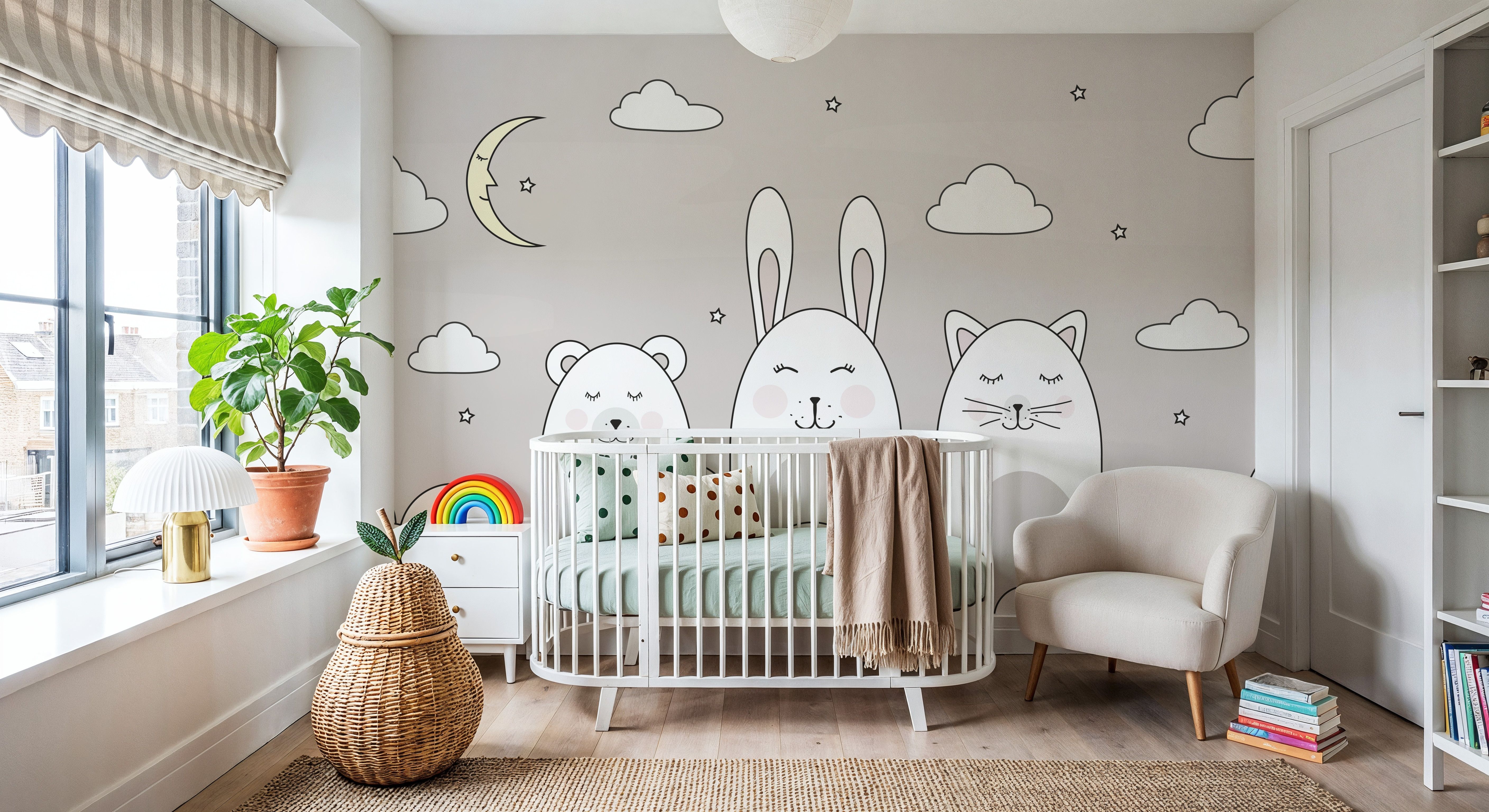 Sleeping Bunny Gray