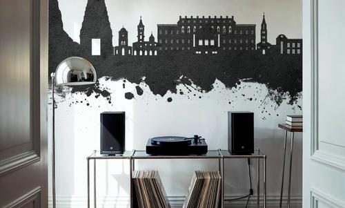 Coimbatore India Skyline Black & White
