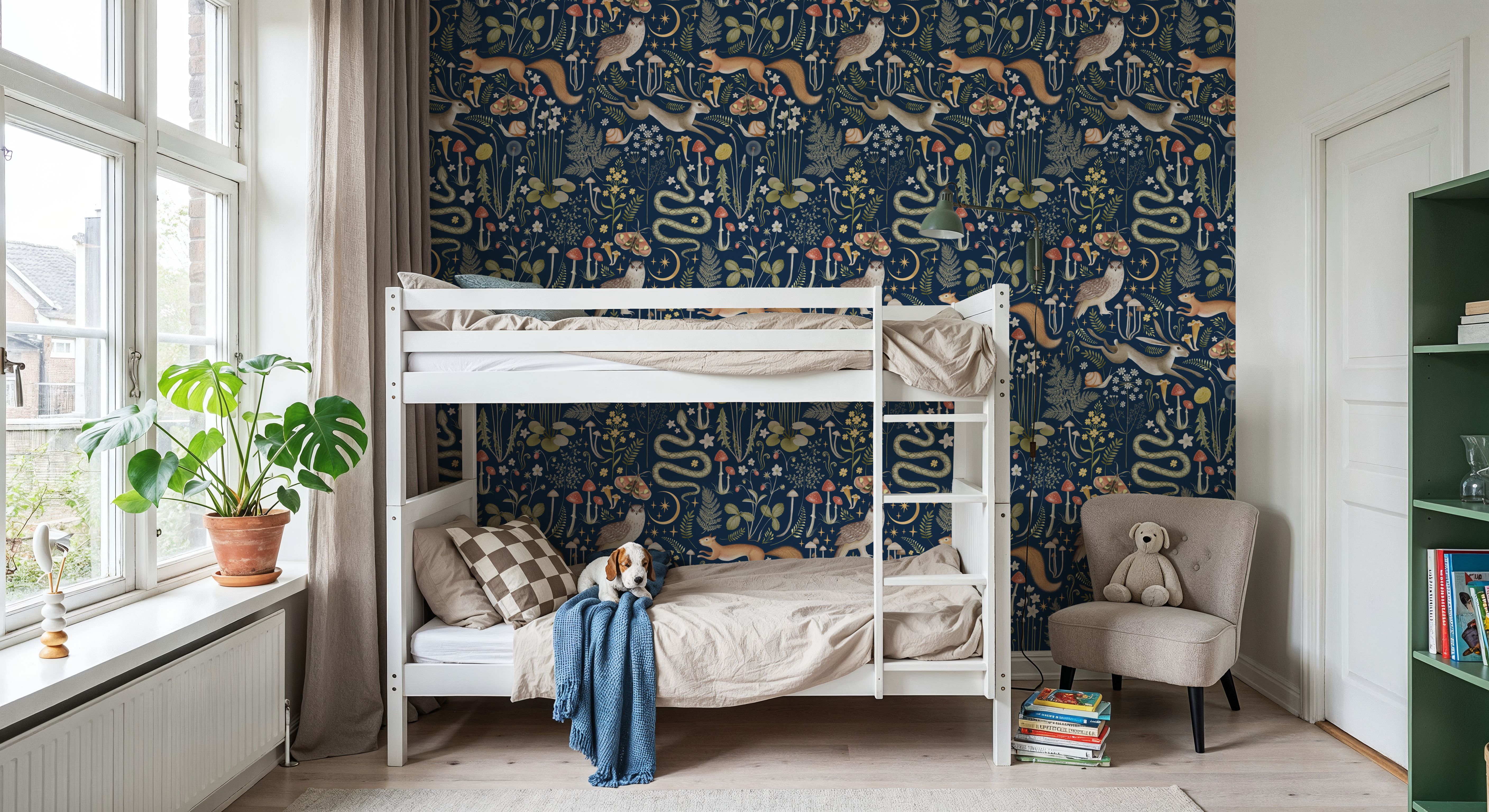 Fantasy Forest - Midnight Blue