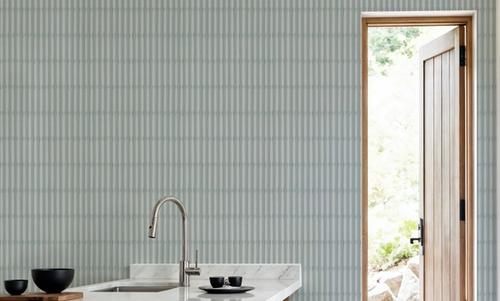 Bamboo Stripes, Duck Egg