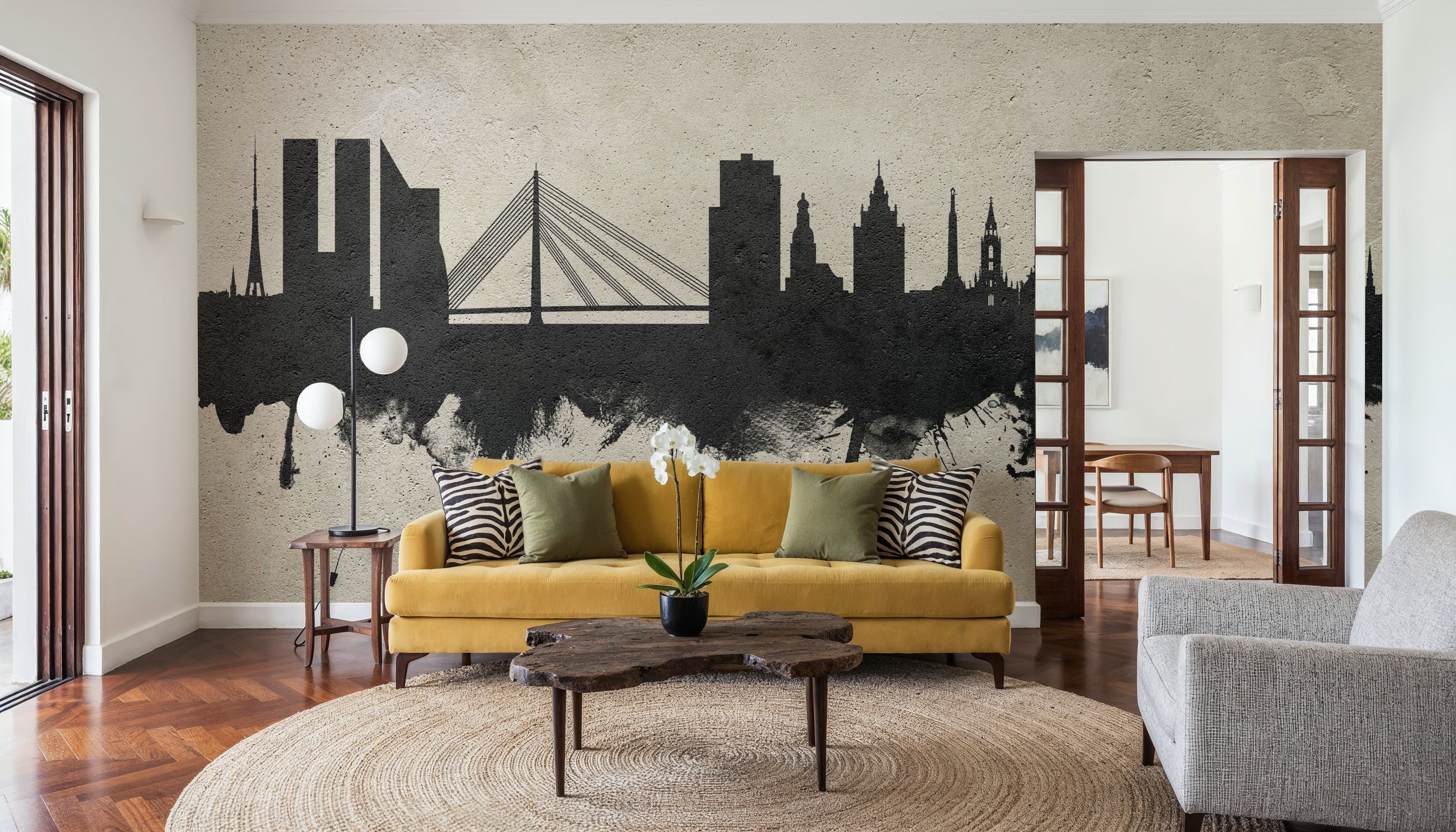 Riga Latvia Skyline Concrete