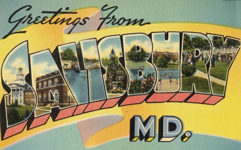 Greetings from Salisbury - Screenprint Postcard