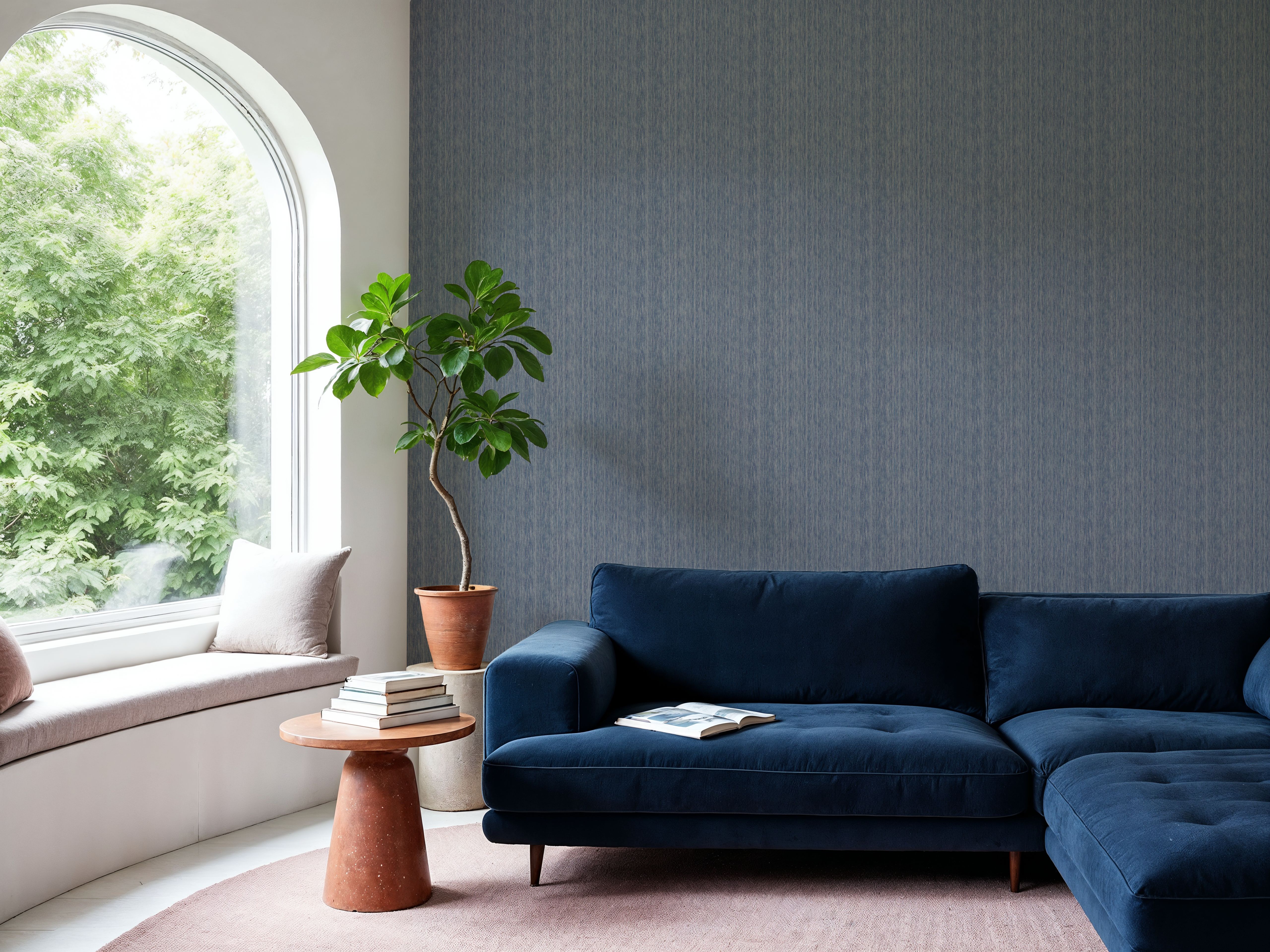 Faux Cloth Texture, Denim Blue