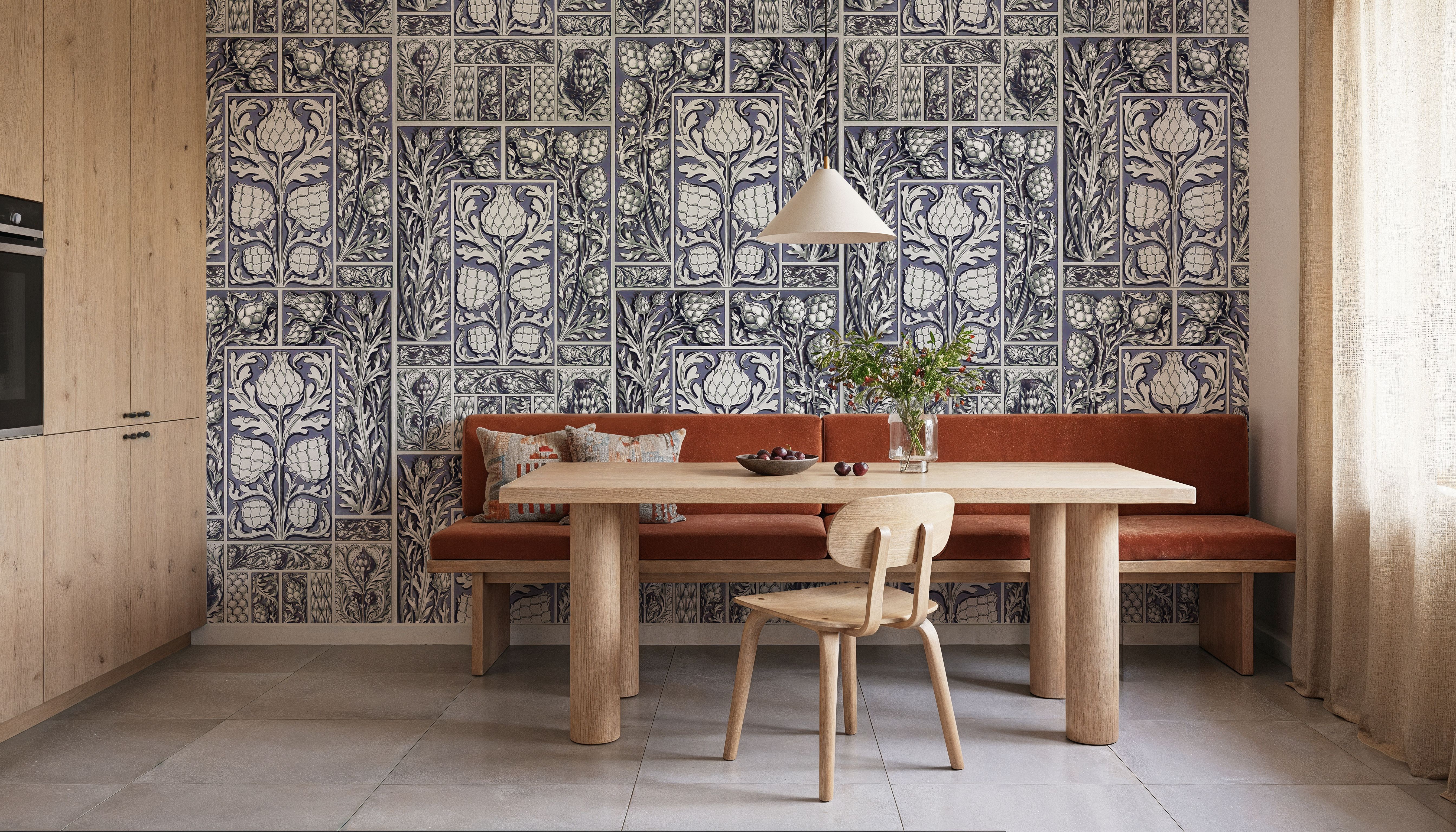 Small Thistle Walls Blue