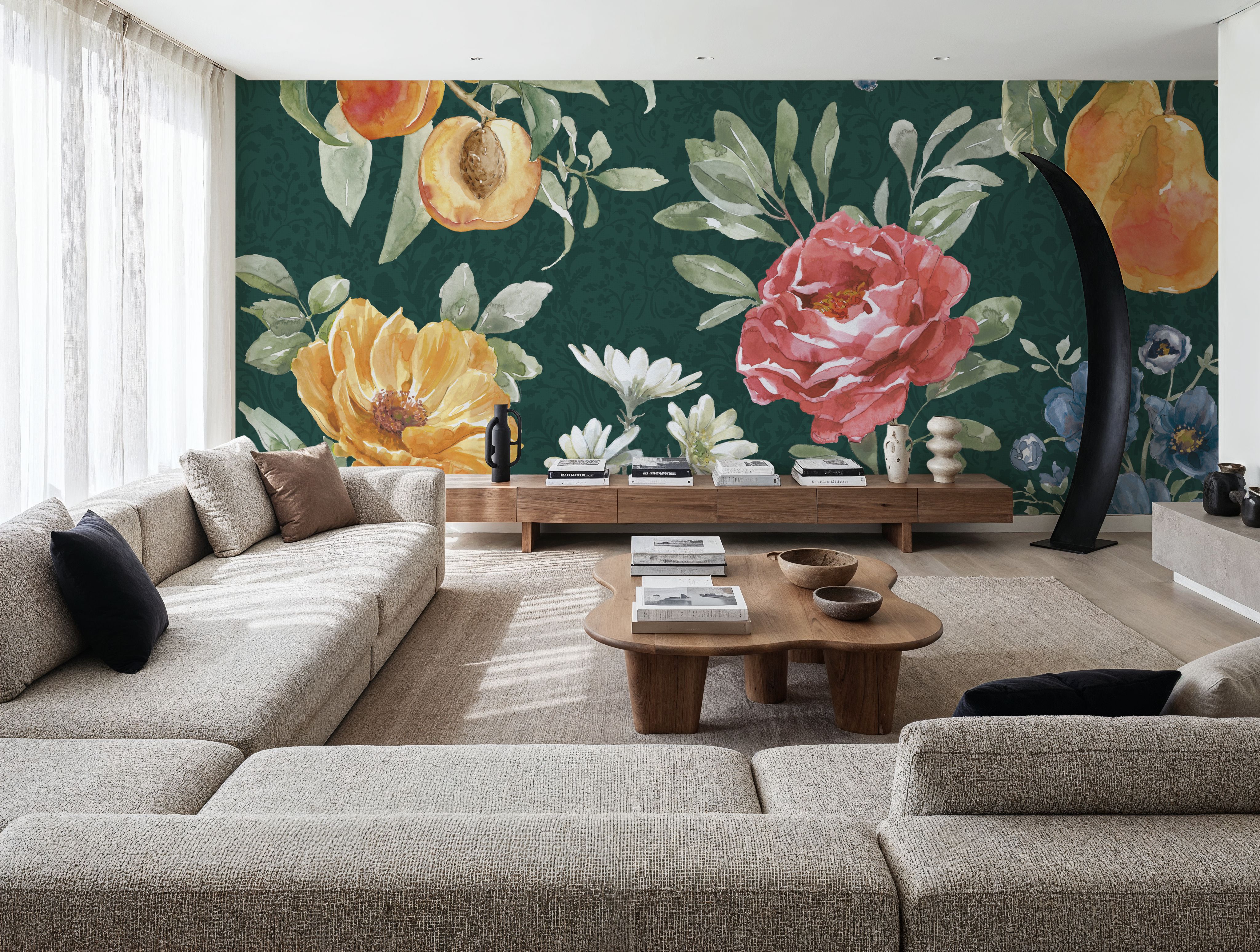 Floral Solitude Green