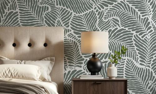 Fern Cut-Outs Pattern, Khaki