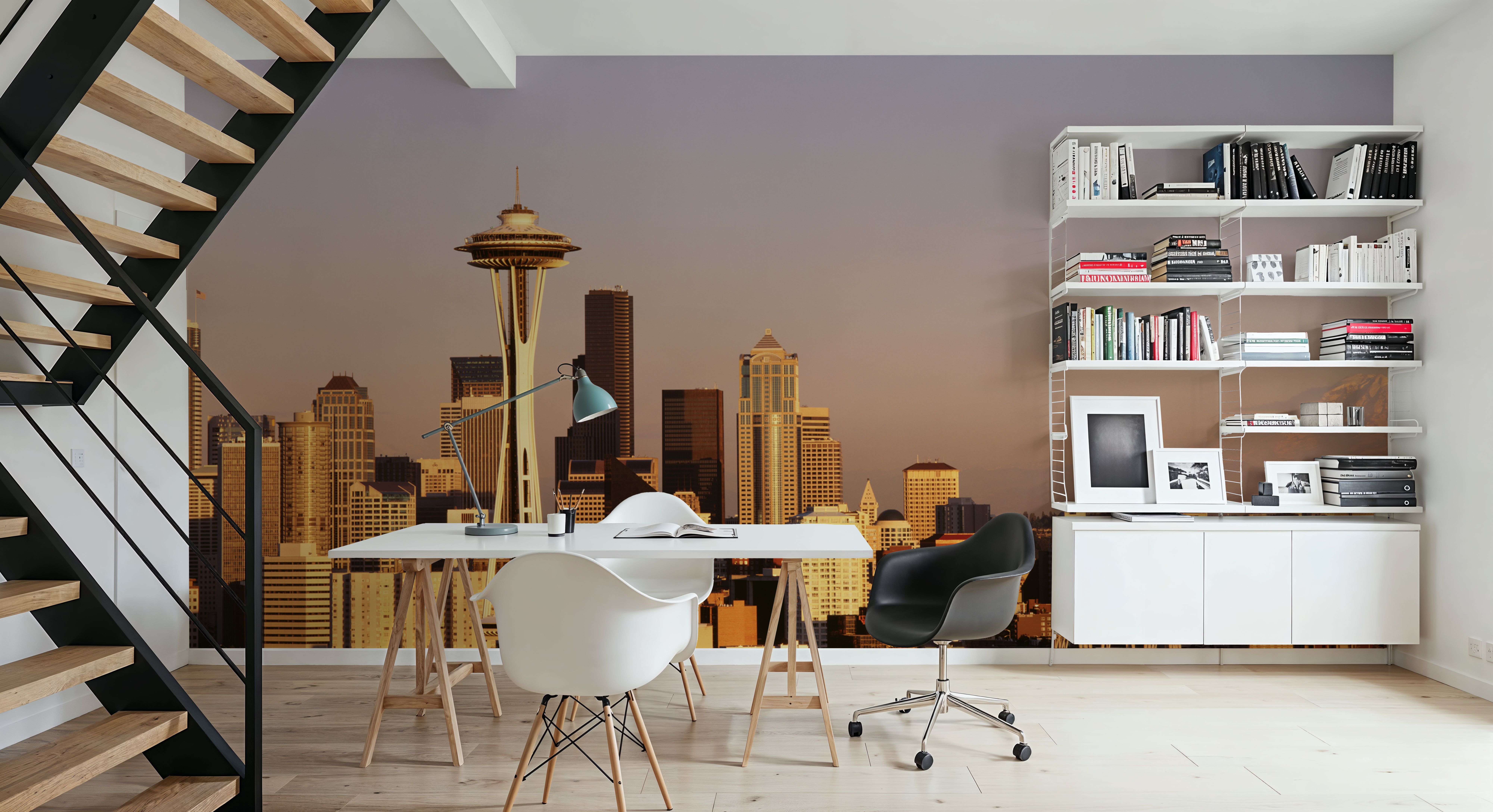 Golden Metropolis Dusk Mountain