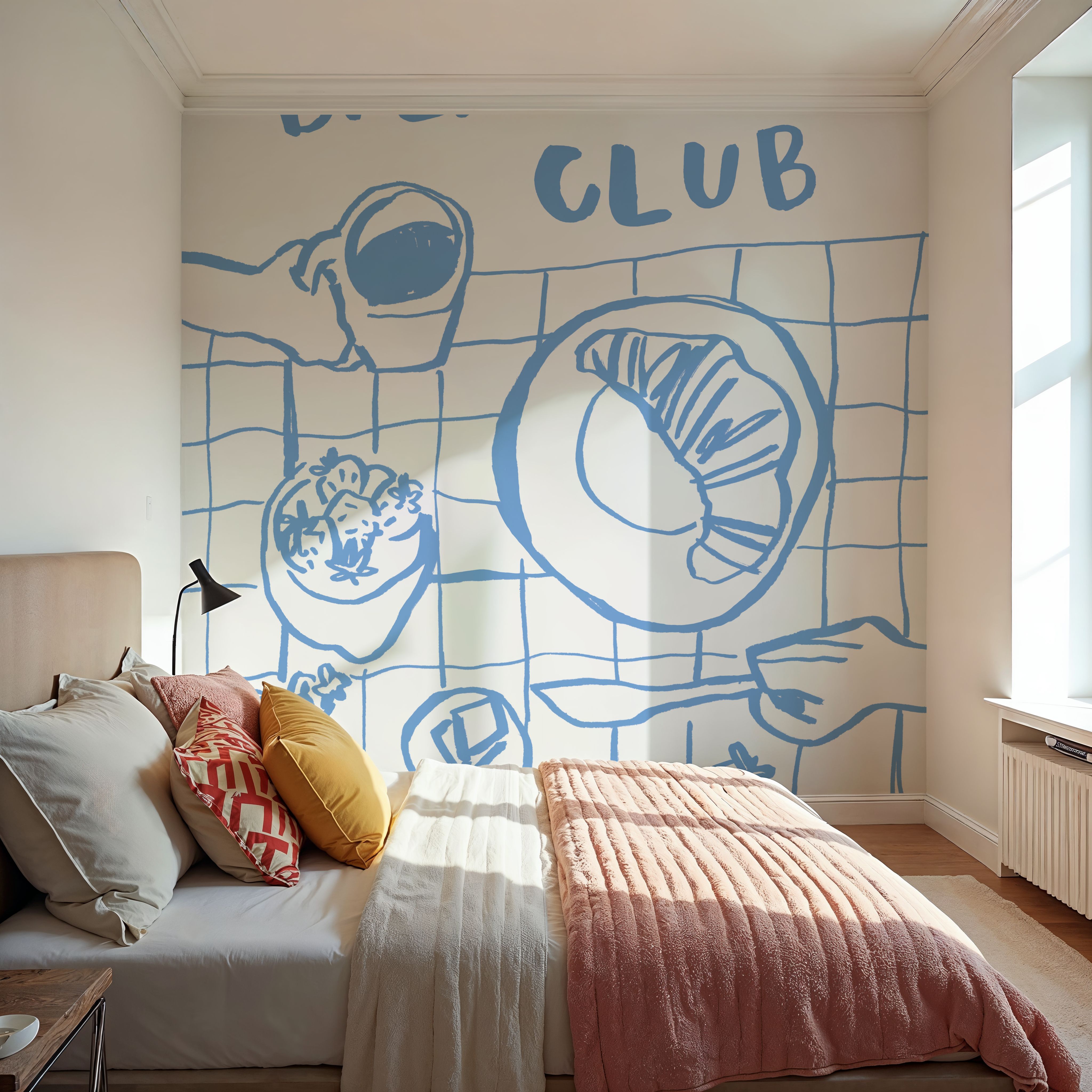 Breakfast Doodles III White