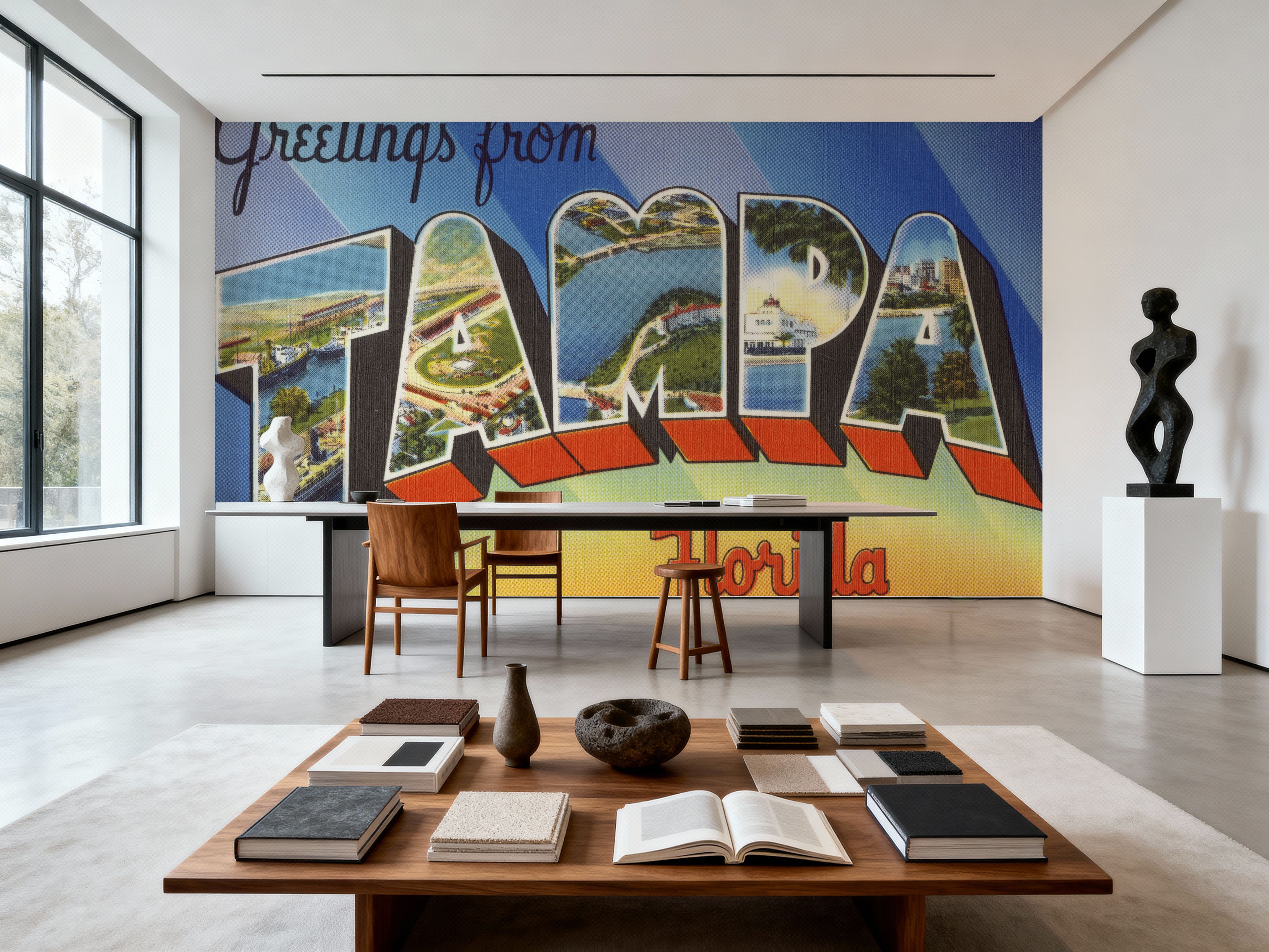 Greetings from Tampa - Screenprint Postcard