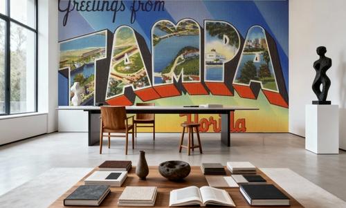 Greetings from Tampa - Screenprint Postcard