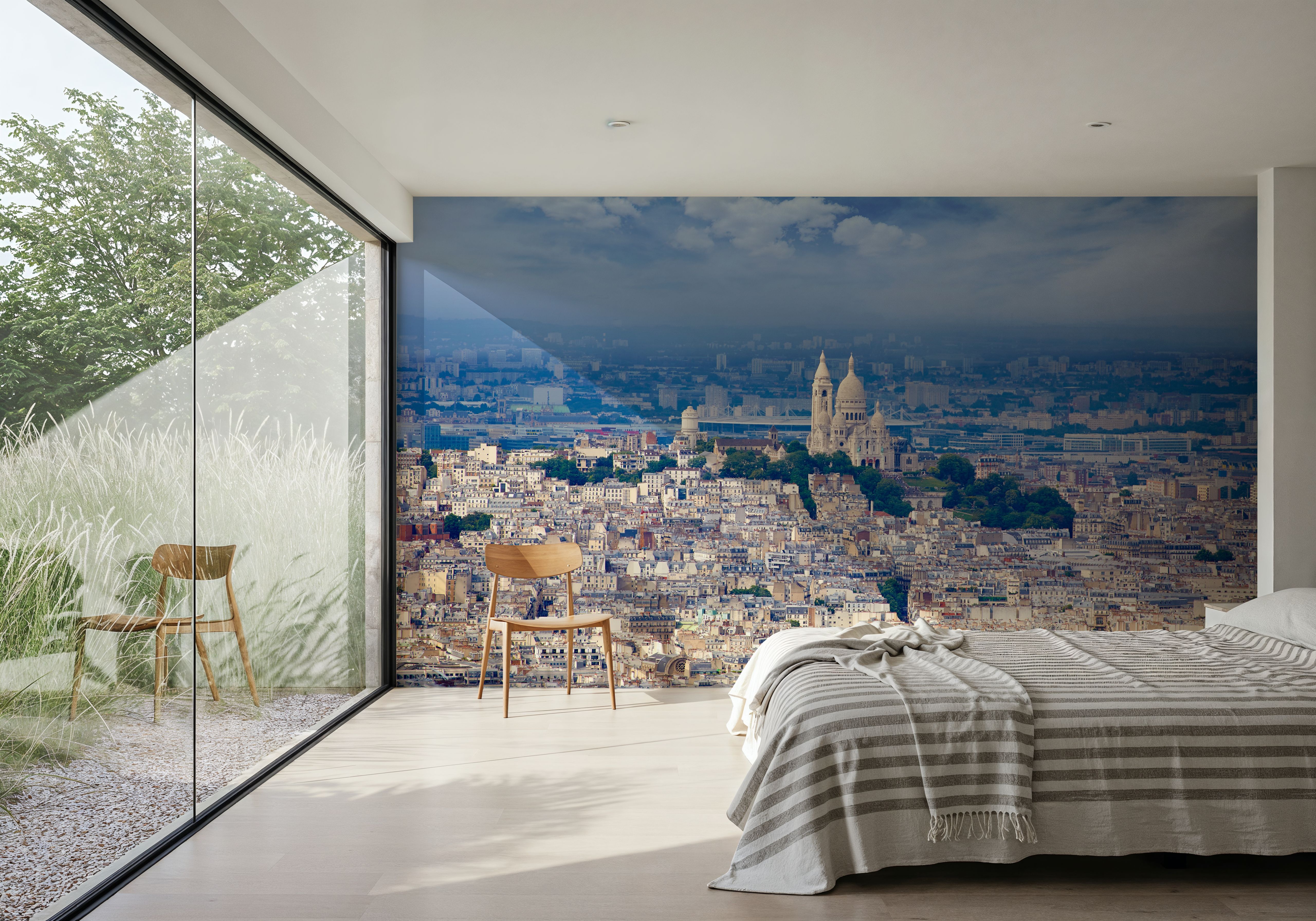 Paris Skyline and Sacre Coeur 