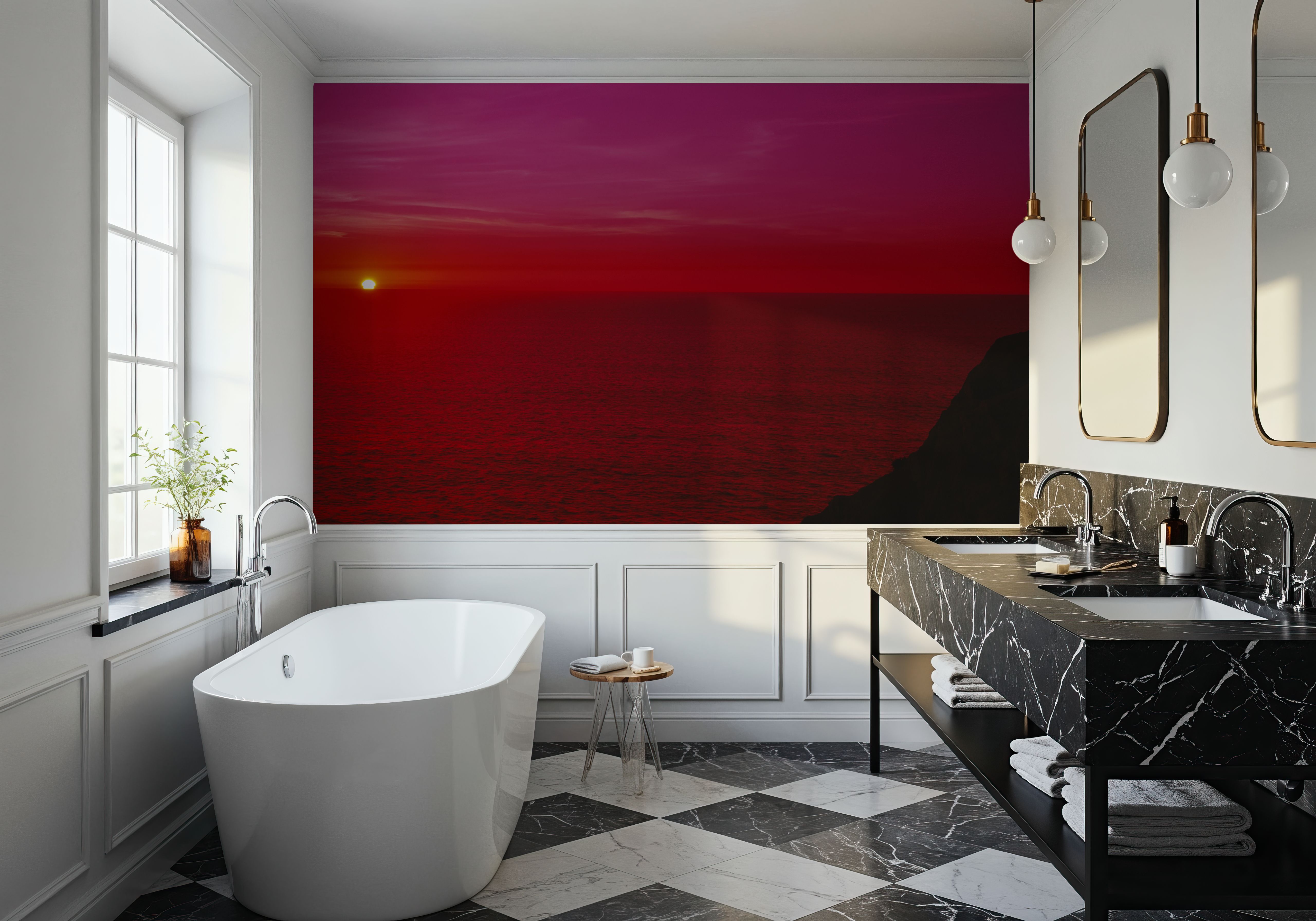 Crimson Horizon, Wallpaper