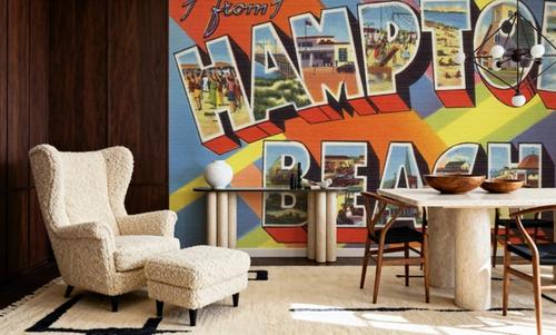 Greetings from Hampton Beach - Screenprint Postcard