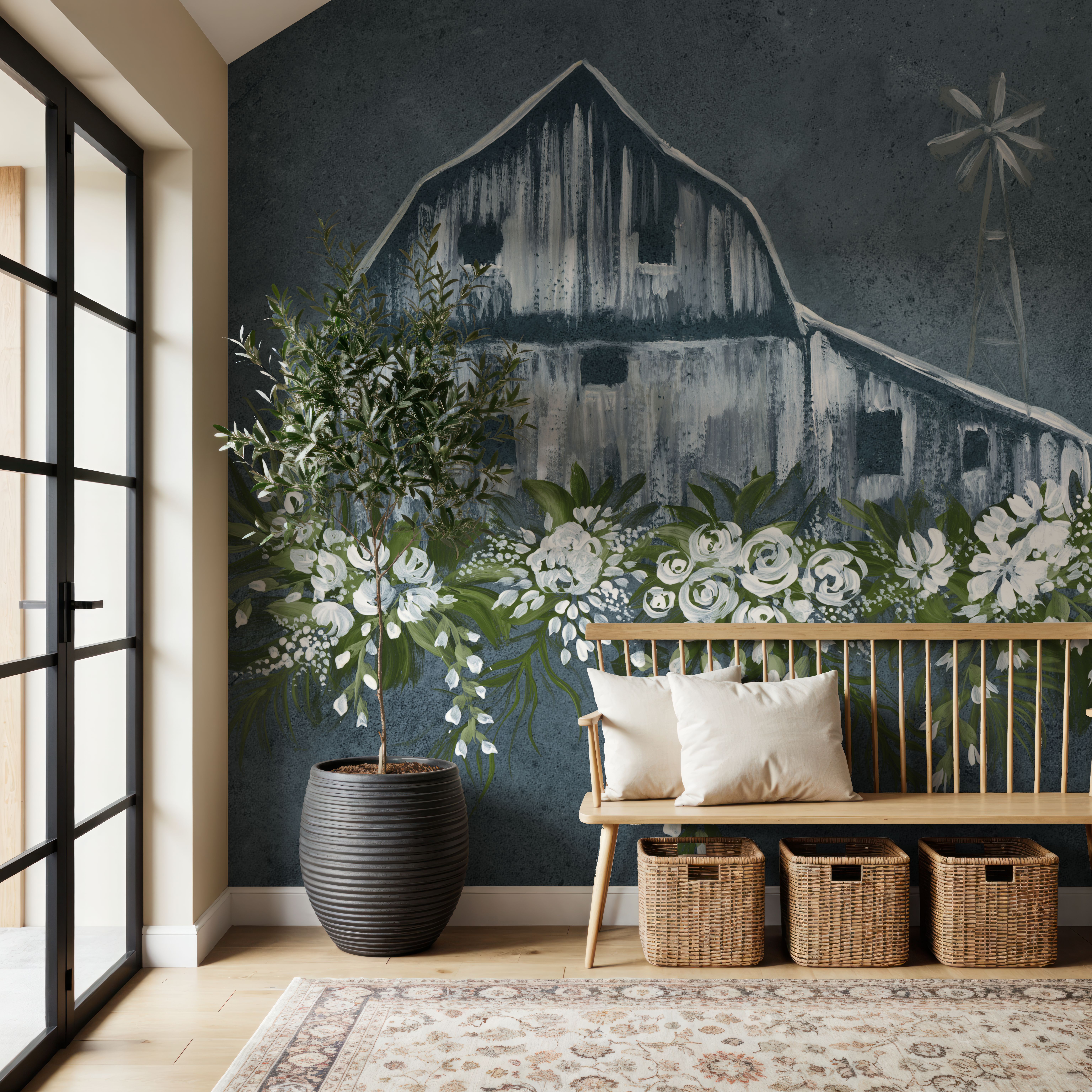 Adorned Barn Sketch Denim