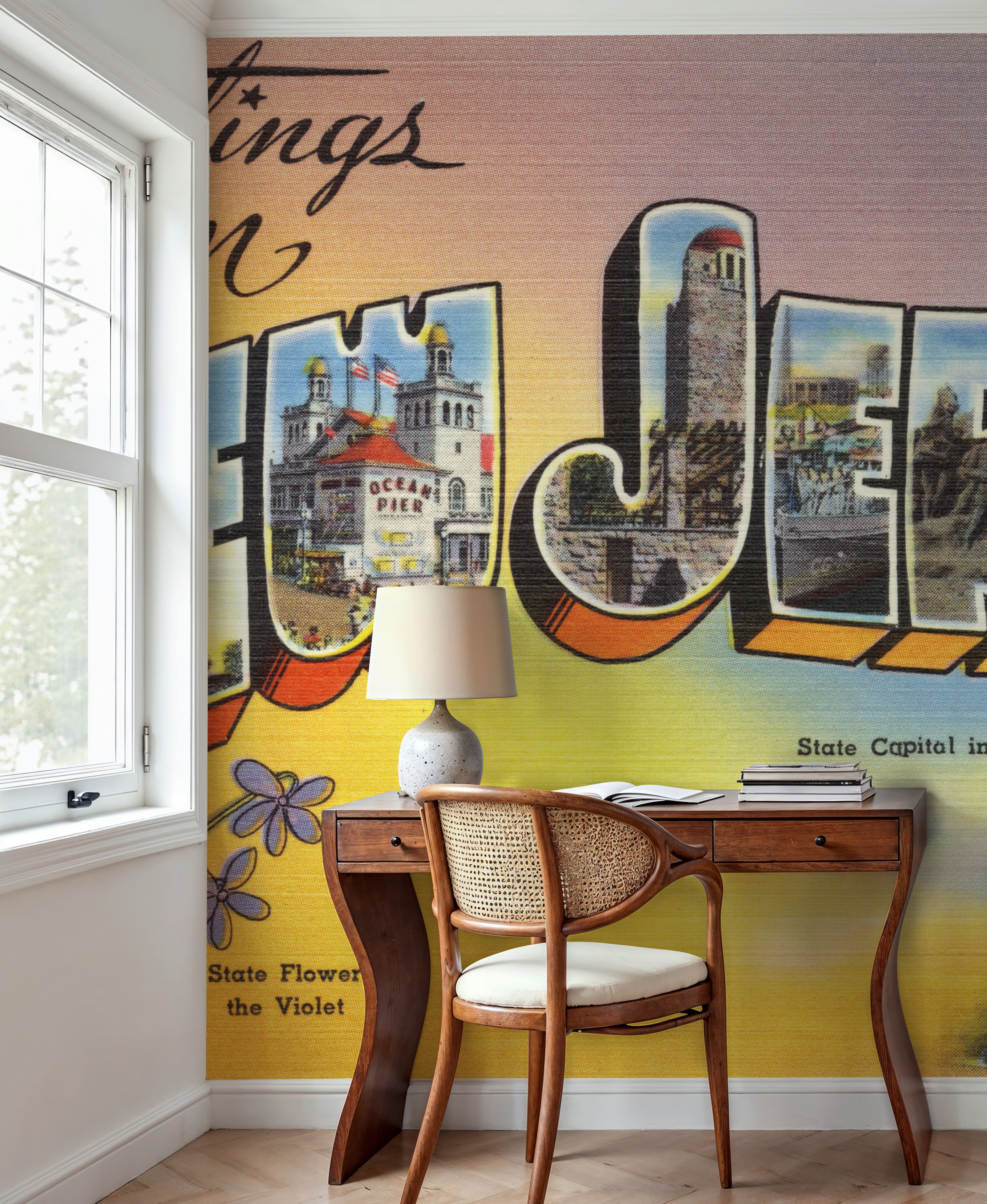 Greetings from New Jersey - Screenprint Postcard