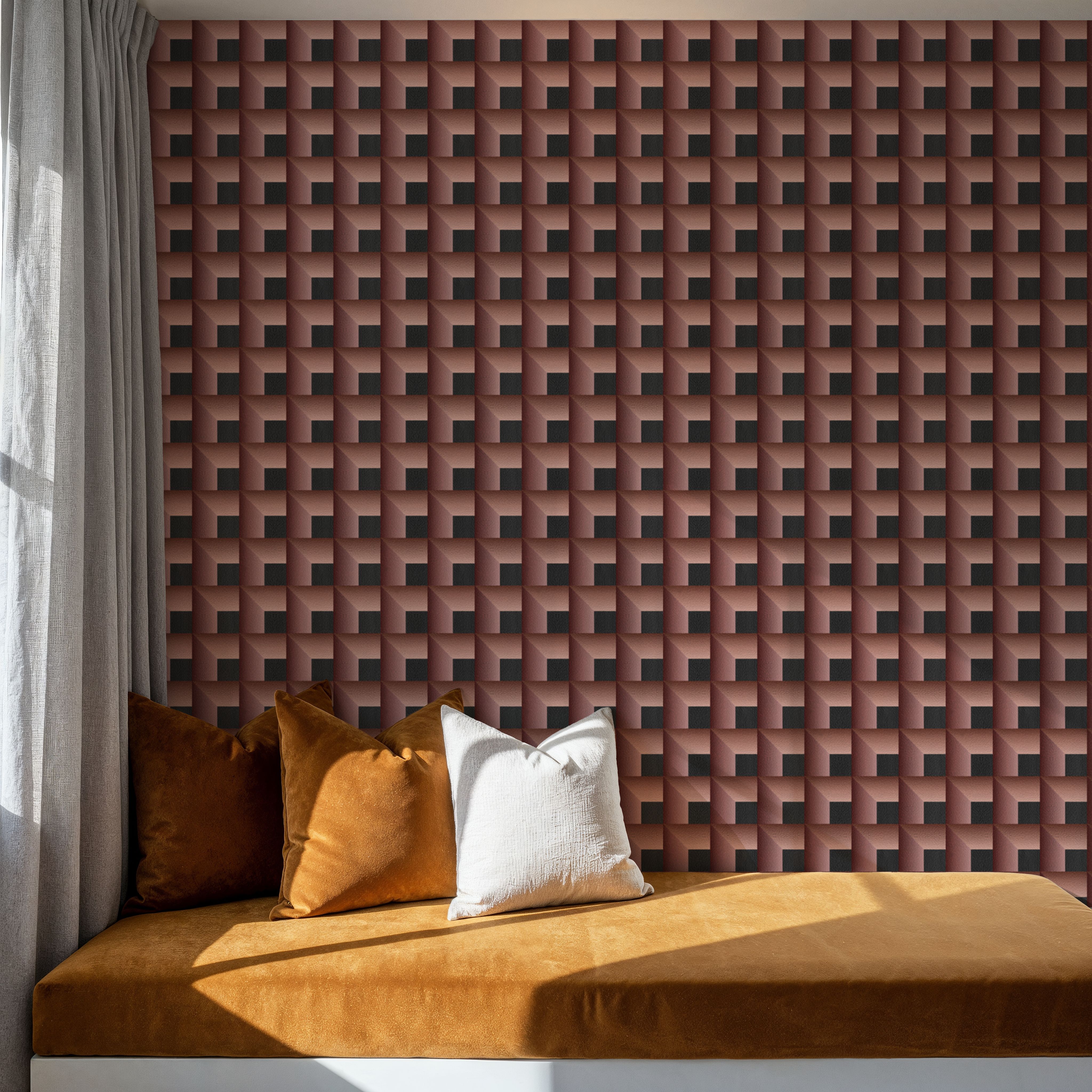 Decorative Cubes, Terracotta