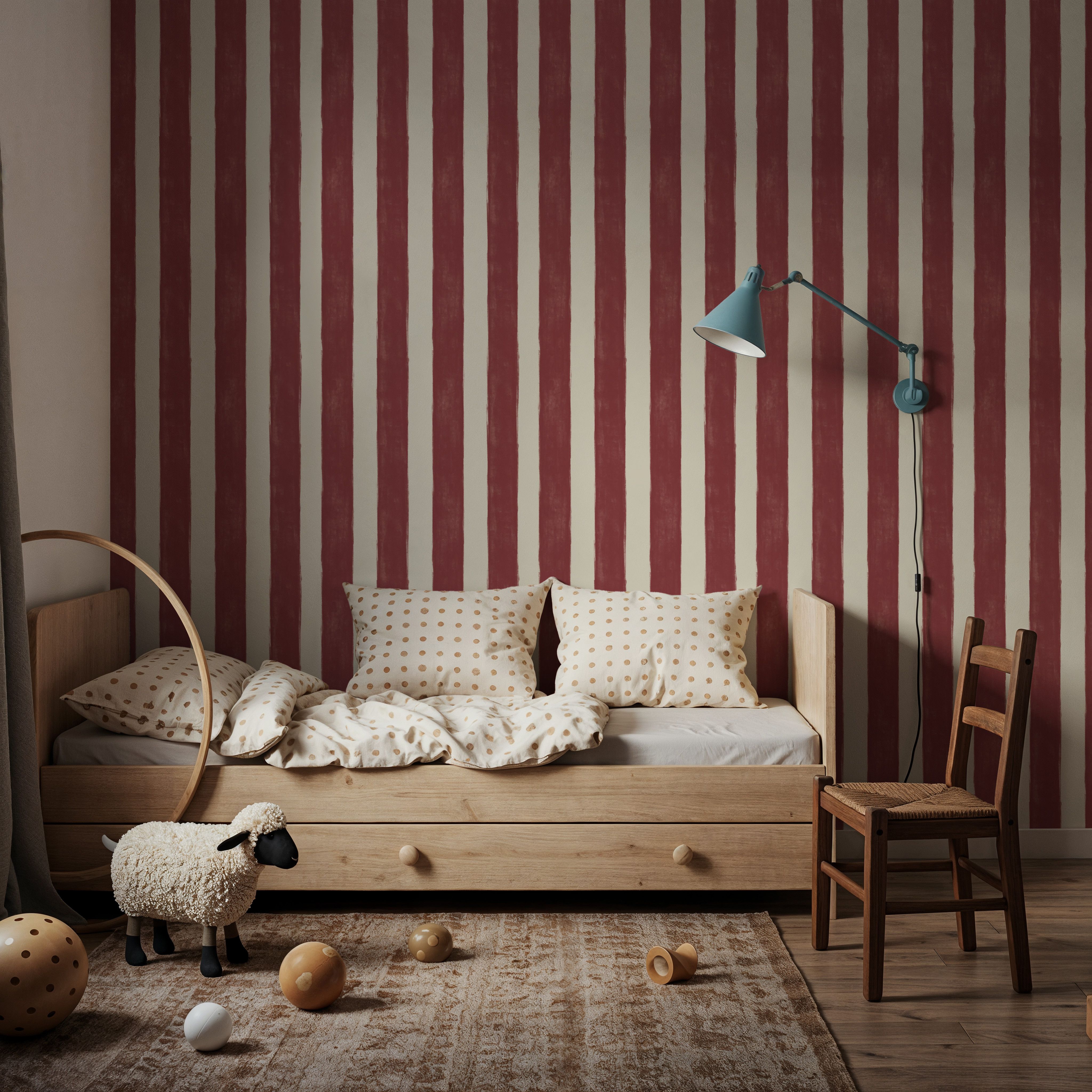 Sino Vertical Lines, Red