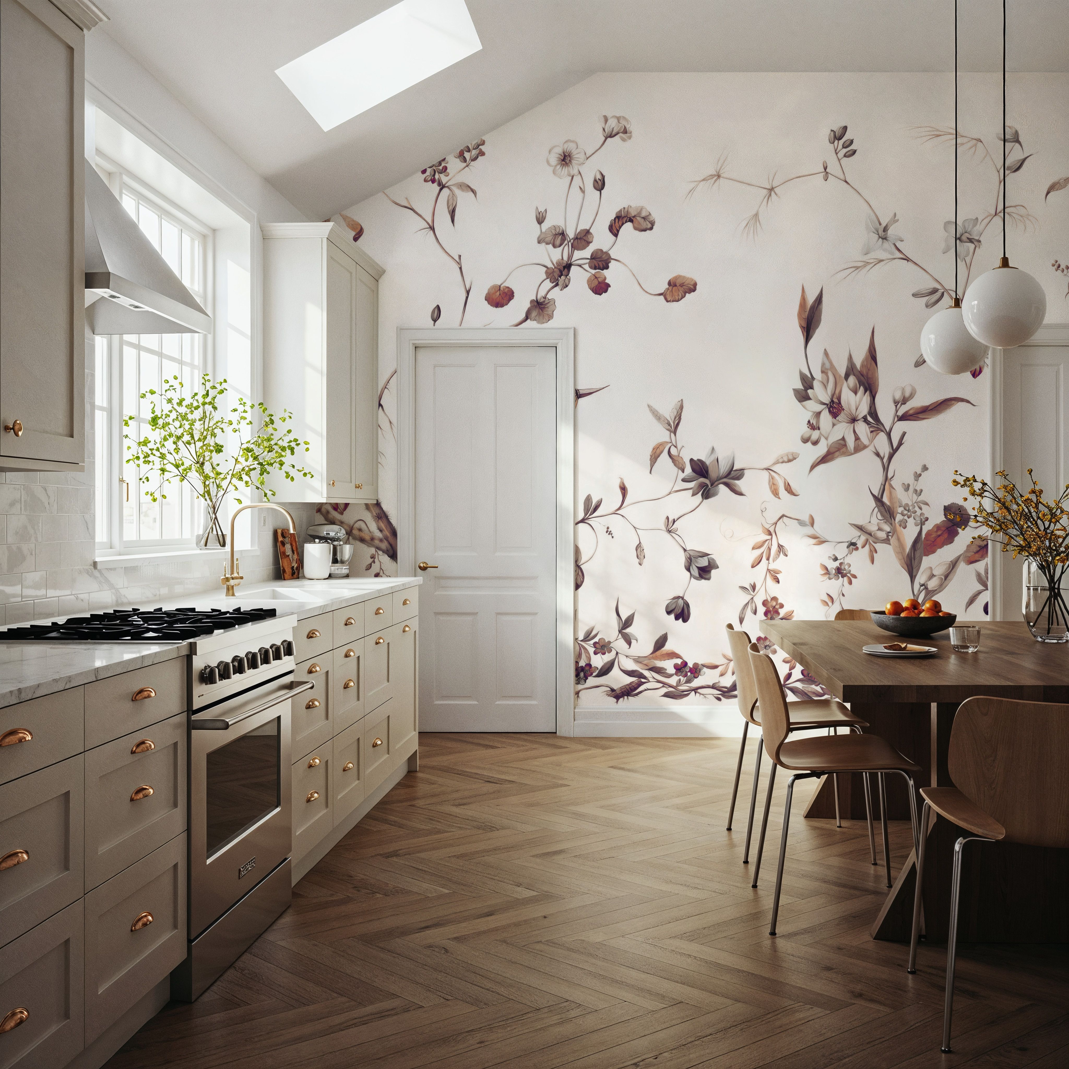 My Floral Abode, Warm, Wallpaper