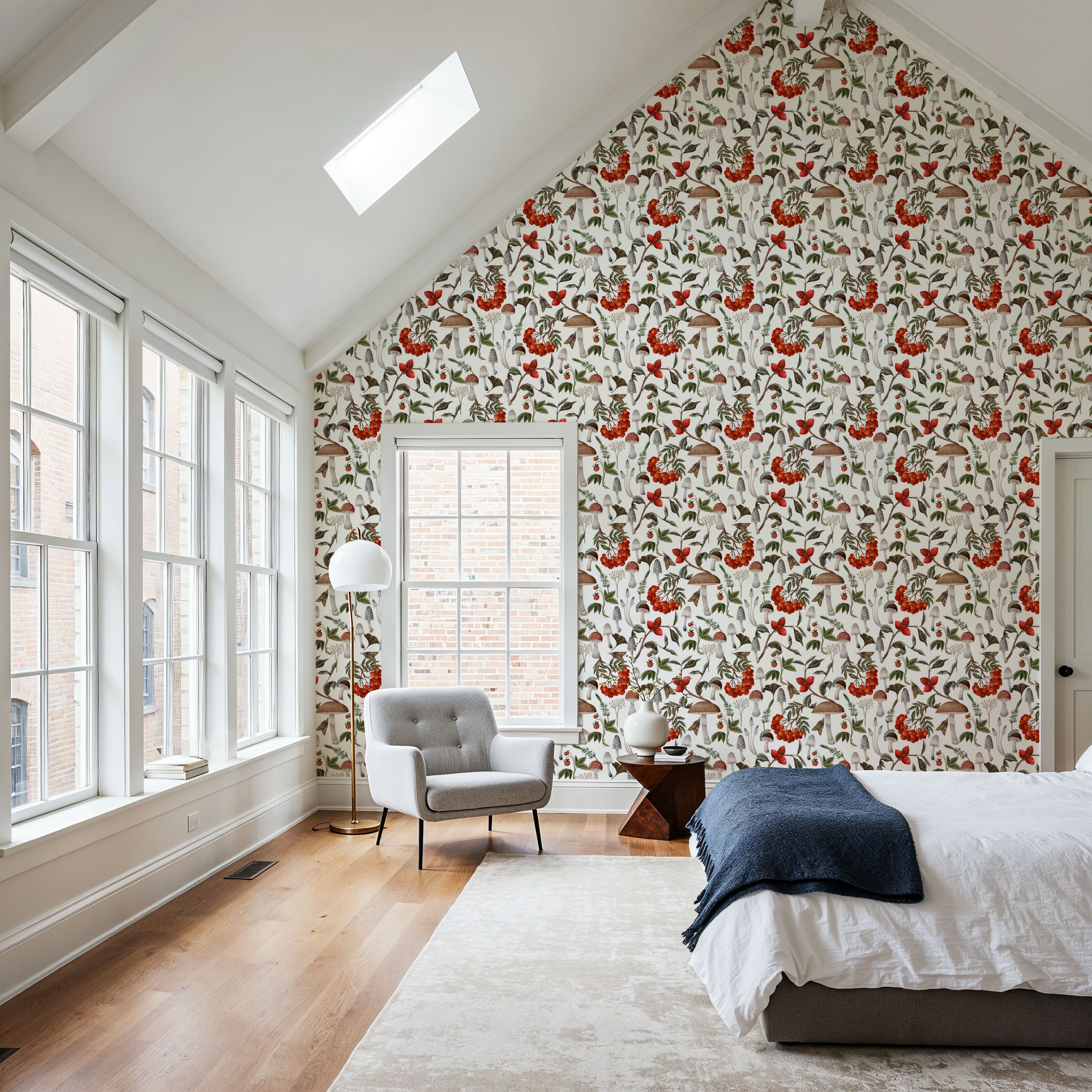 Forest Finds with Berries, White