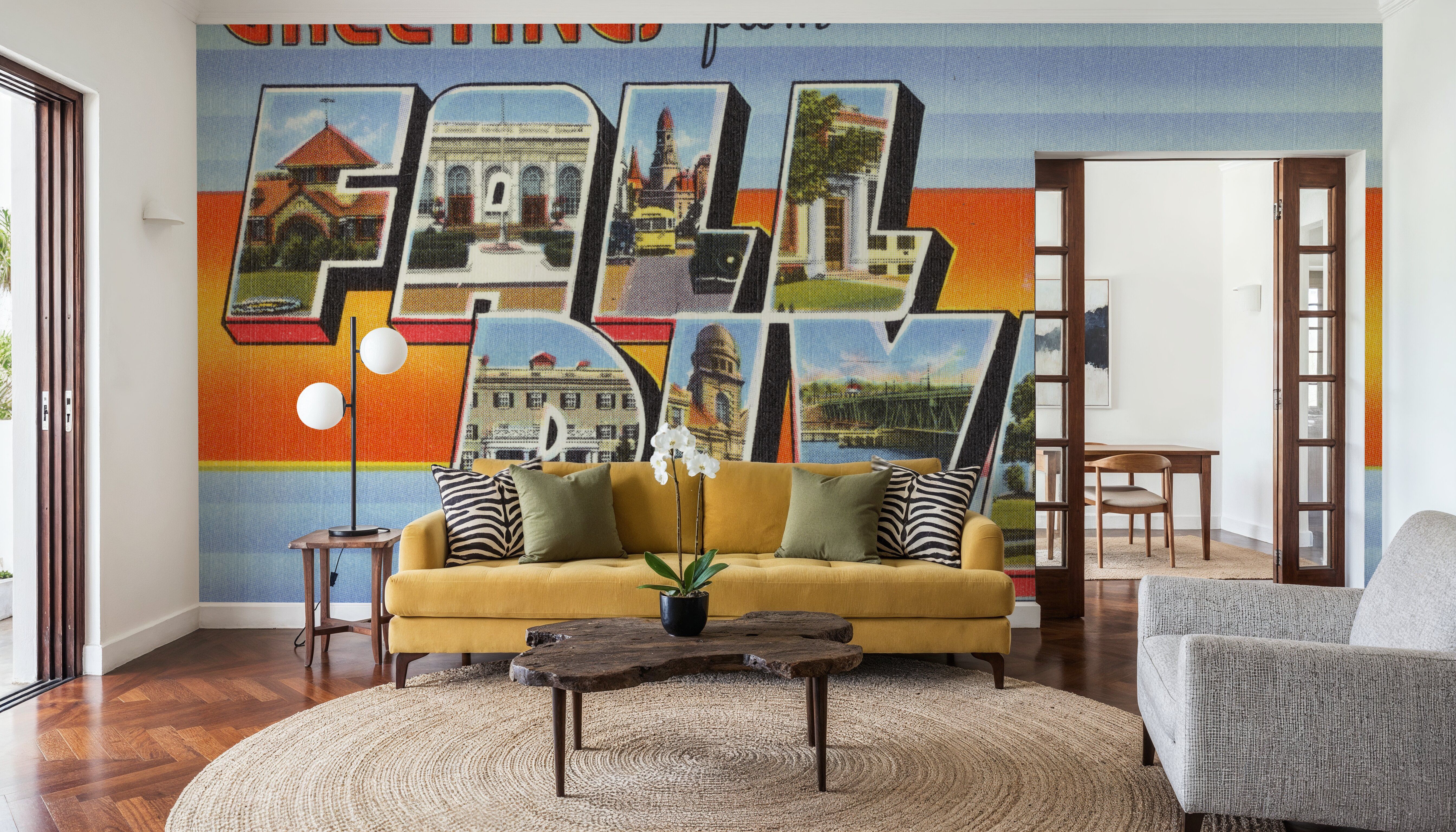 Greetings from Fall River - Screenprint Postcard