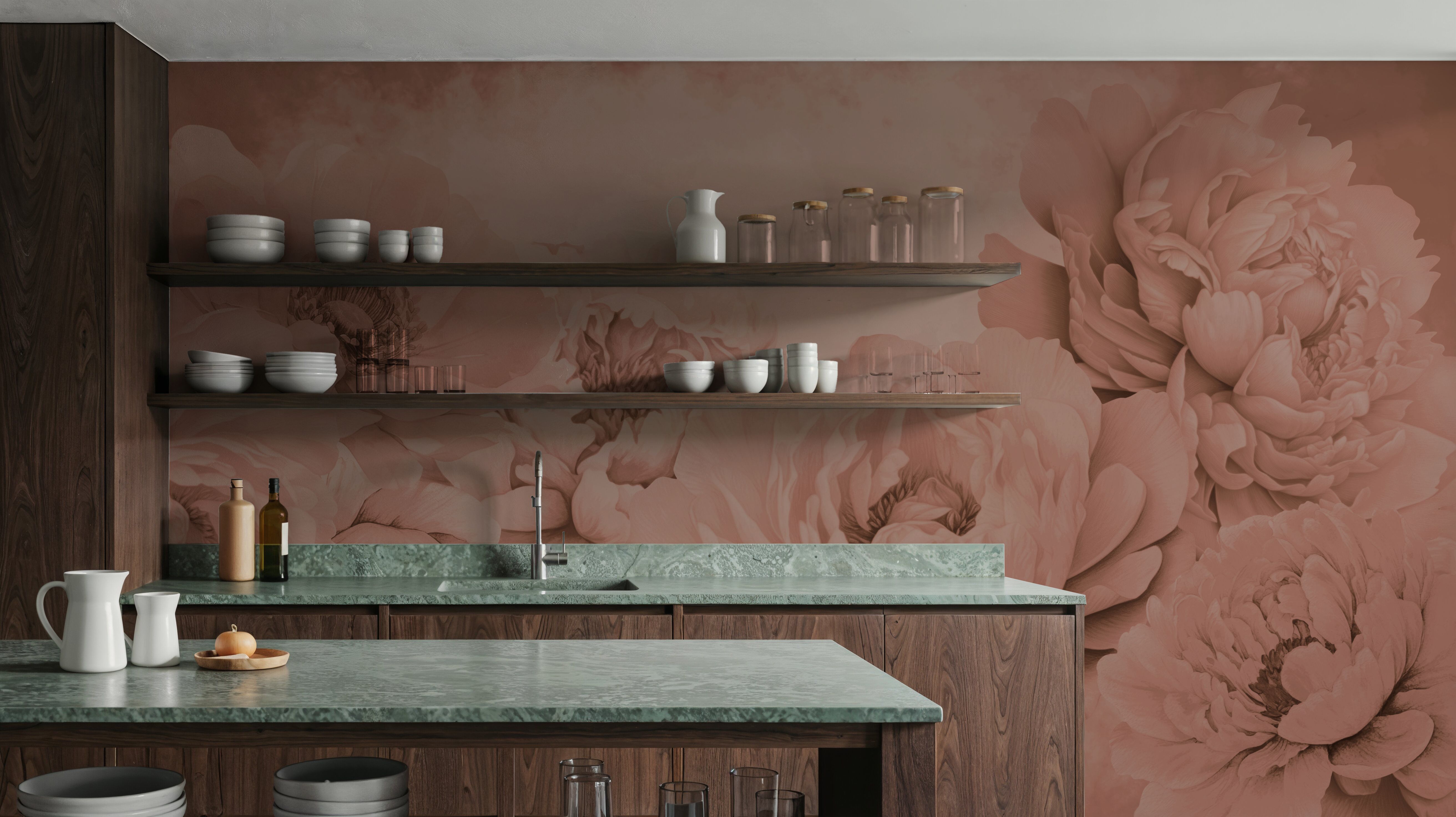 Transcendent Peony, Rose, Wallpaper