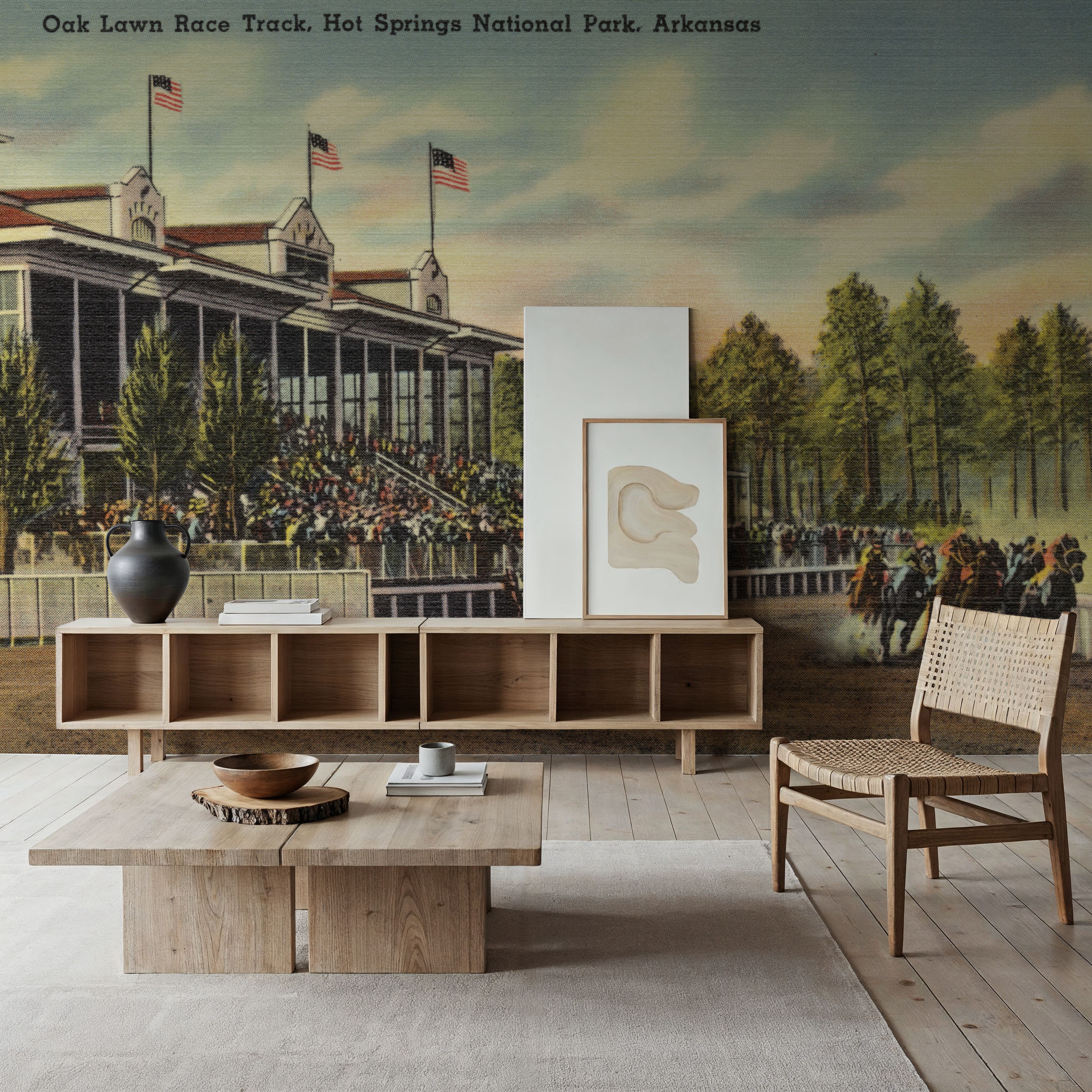 Greetings from the Race Track - Screenprint Postcard