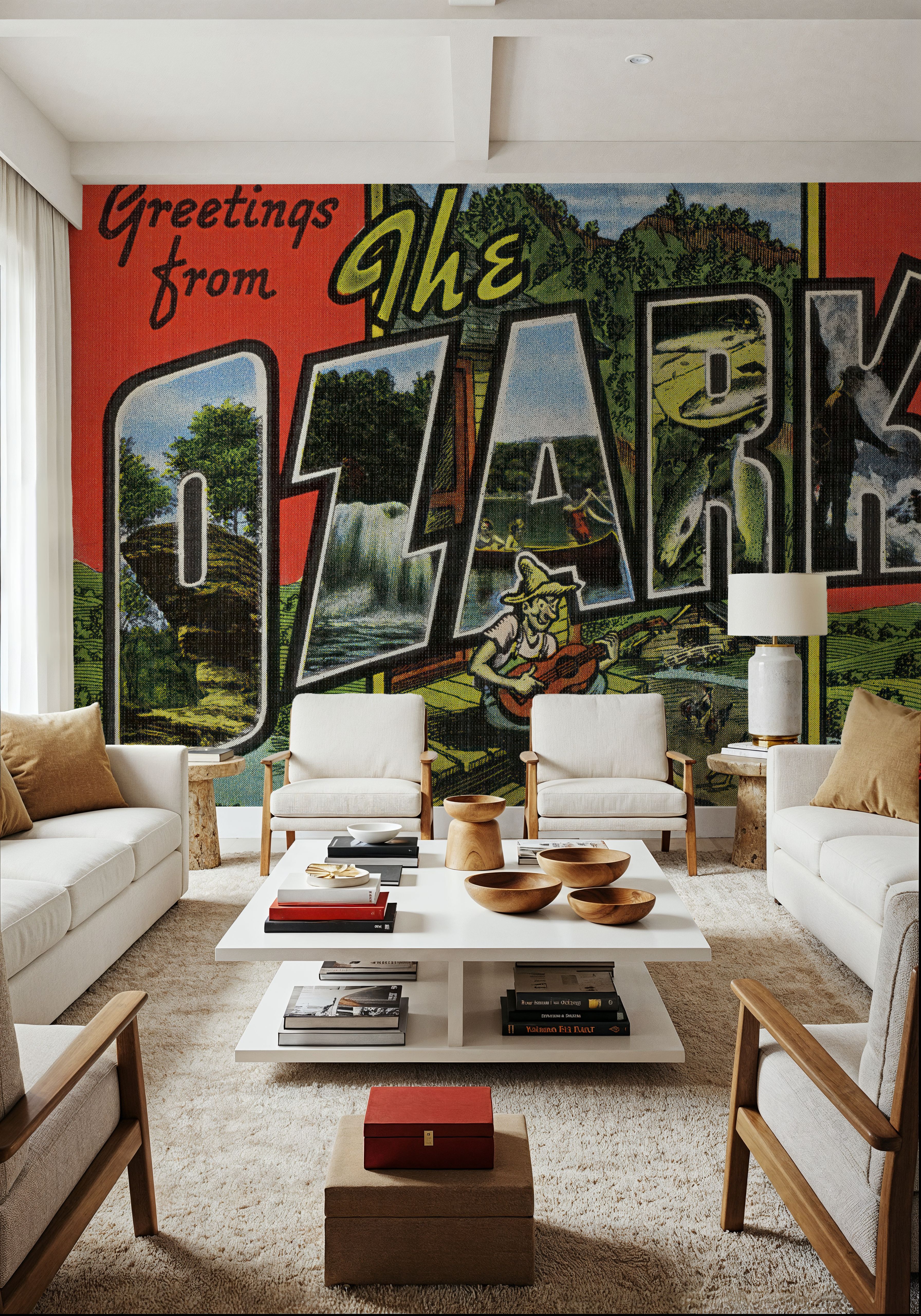 Greetings from The Ozarks - Screenprint Postcard