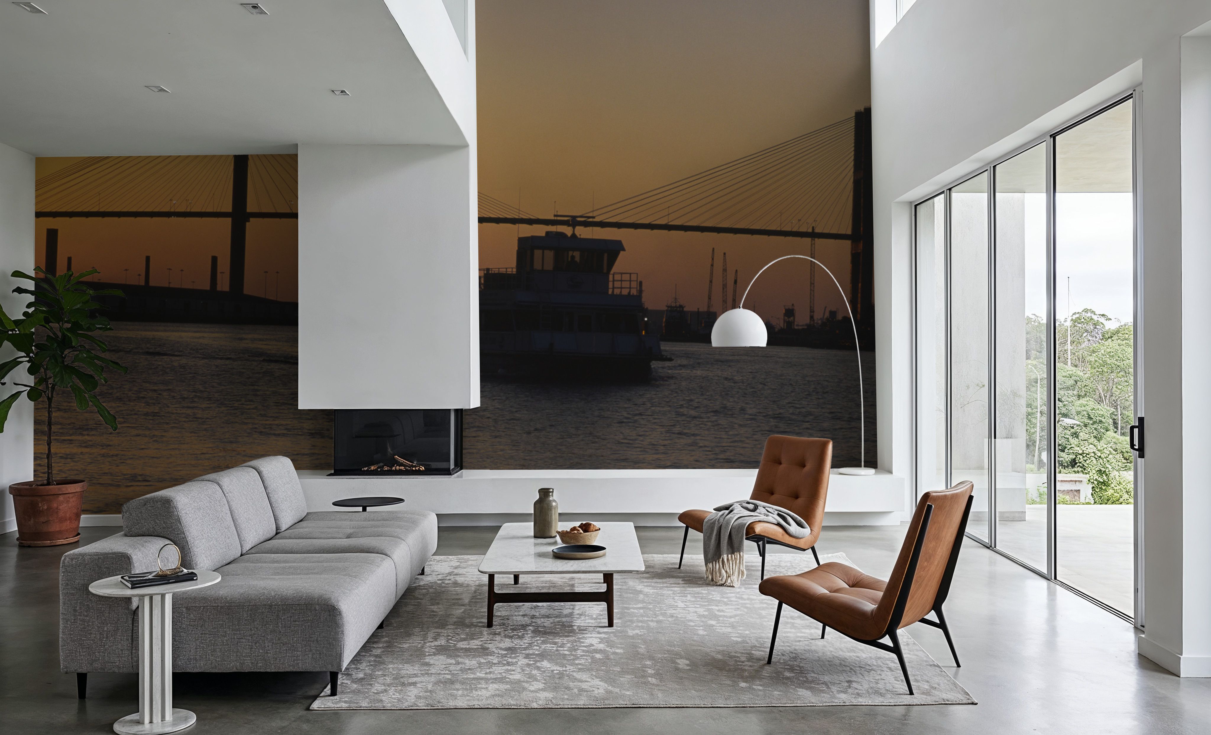 Golden Bridge Silhouette,