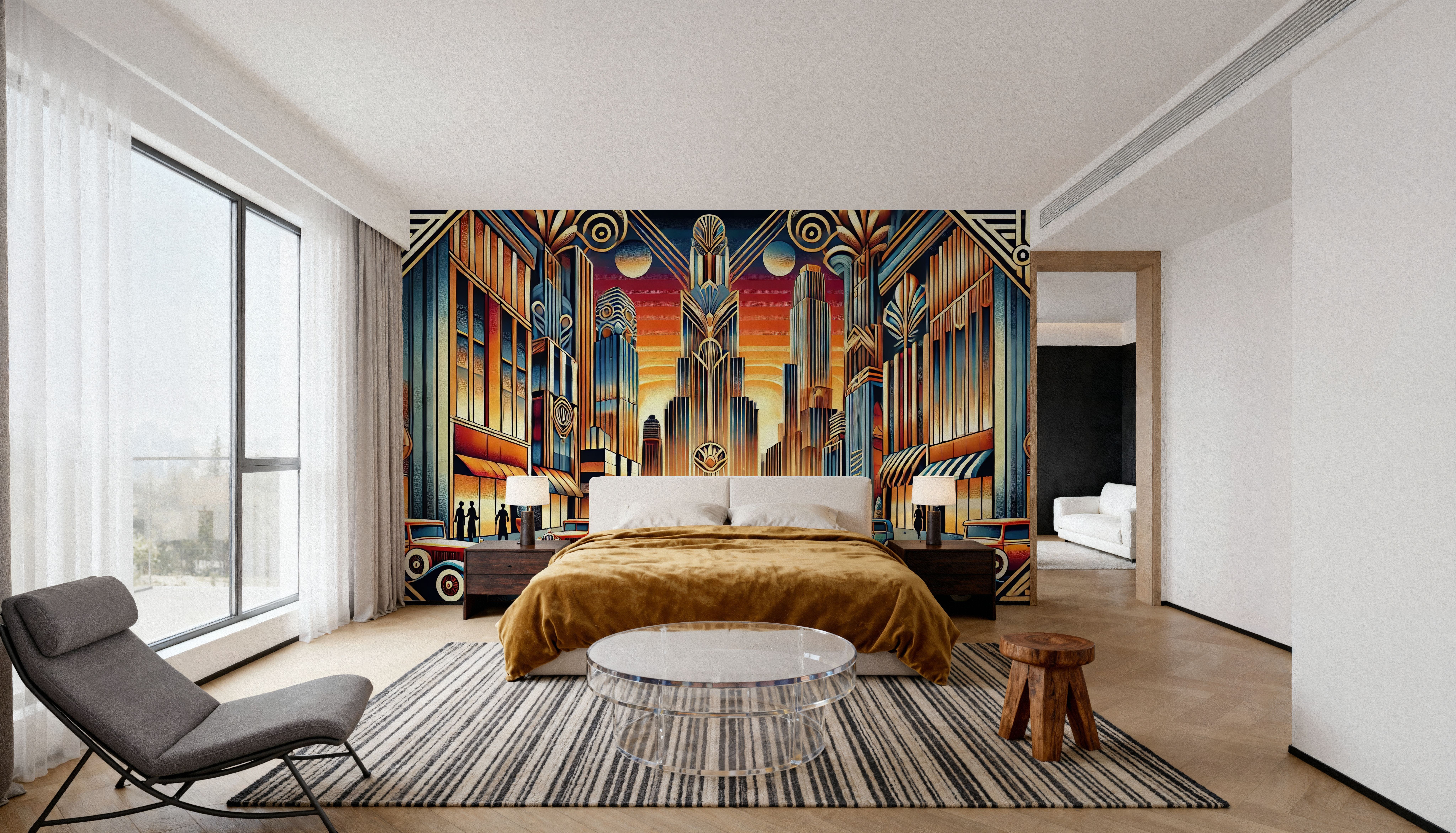 Elegant Art Deco Cityscape