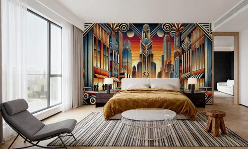 Elegant Art Deco Cityscape