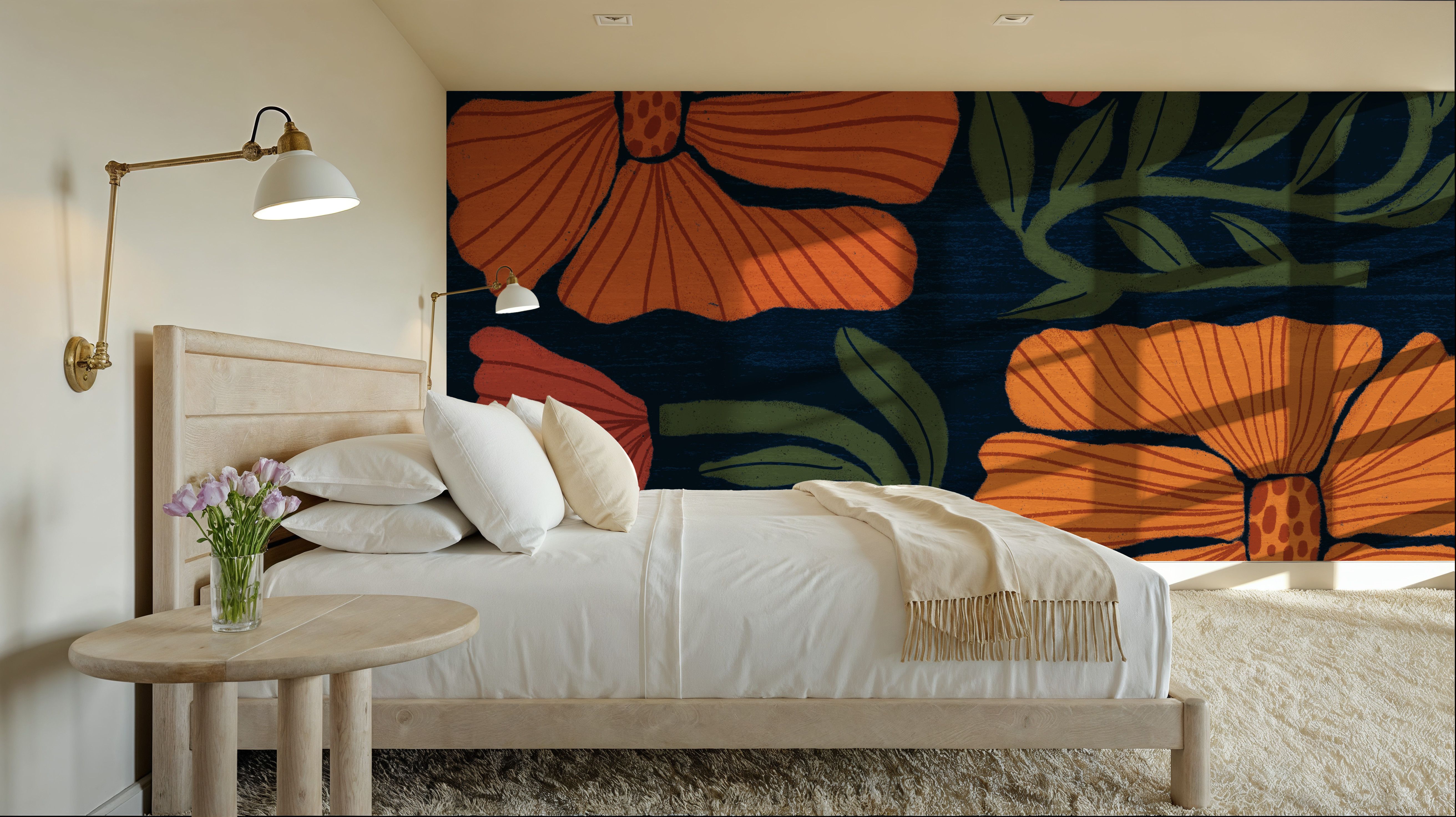 Modern Blooms III, Papel de parede