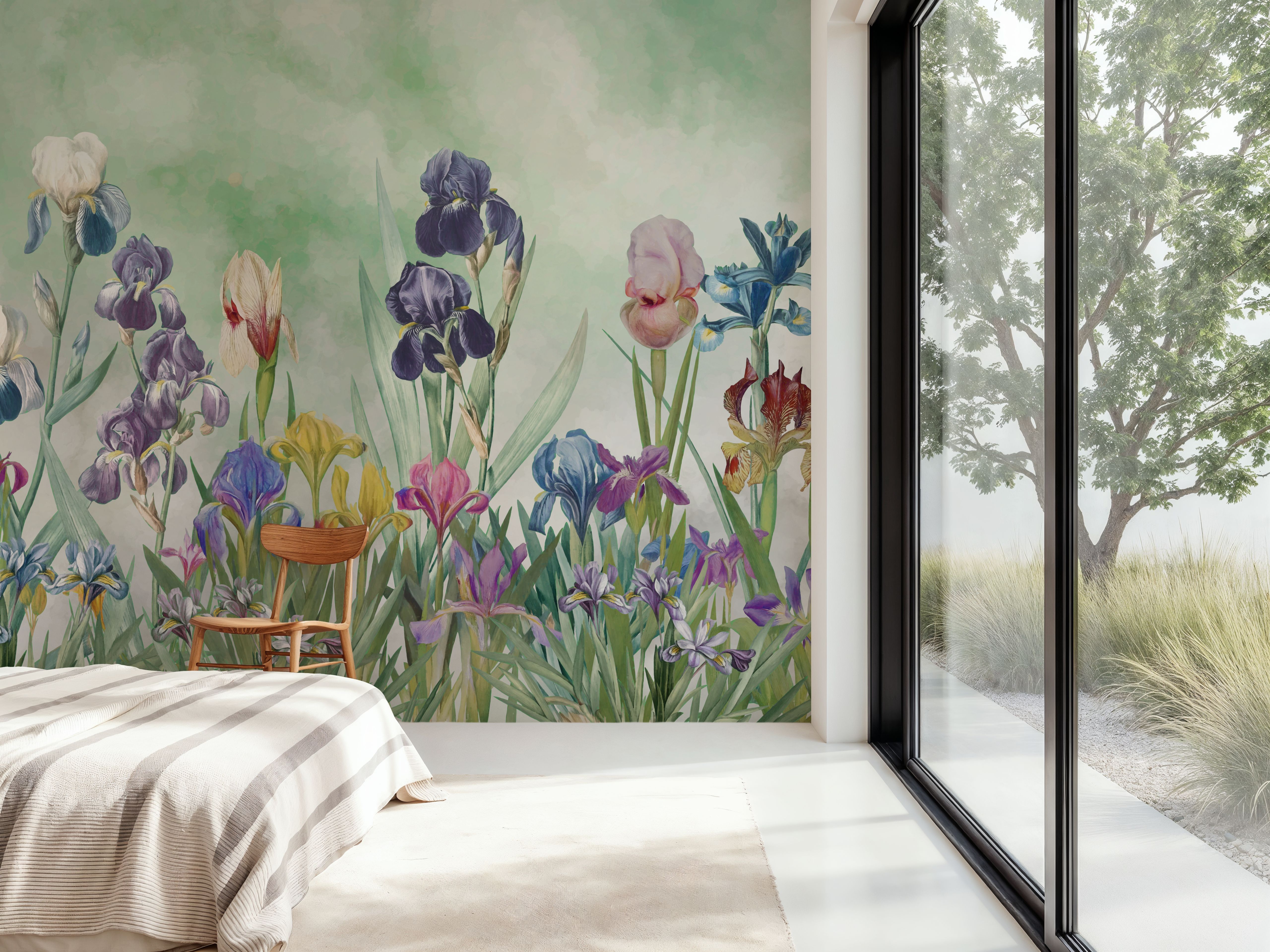 Iris Field Green