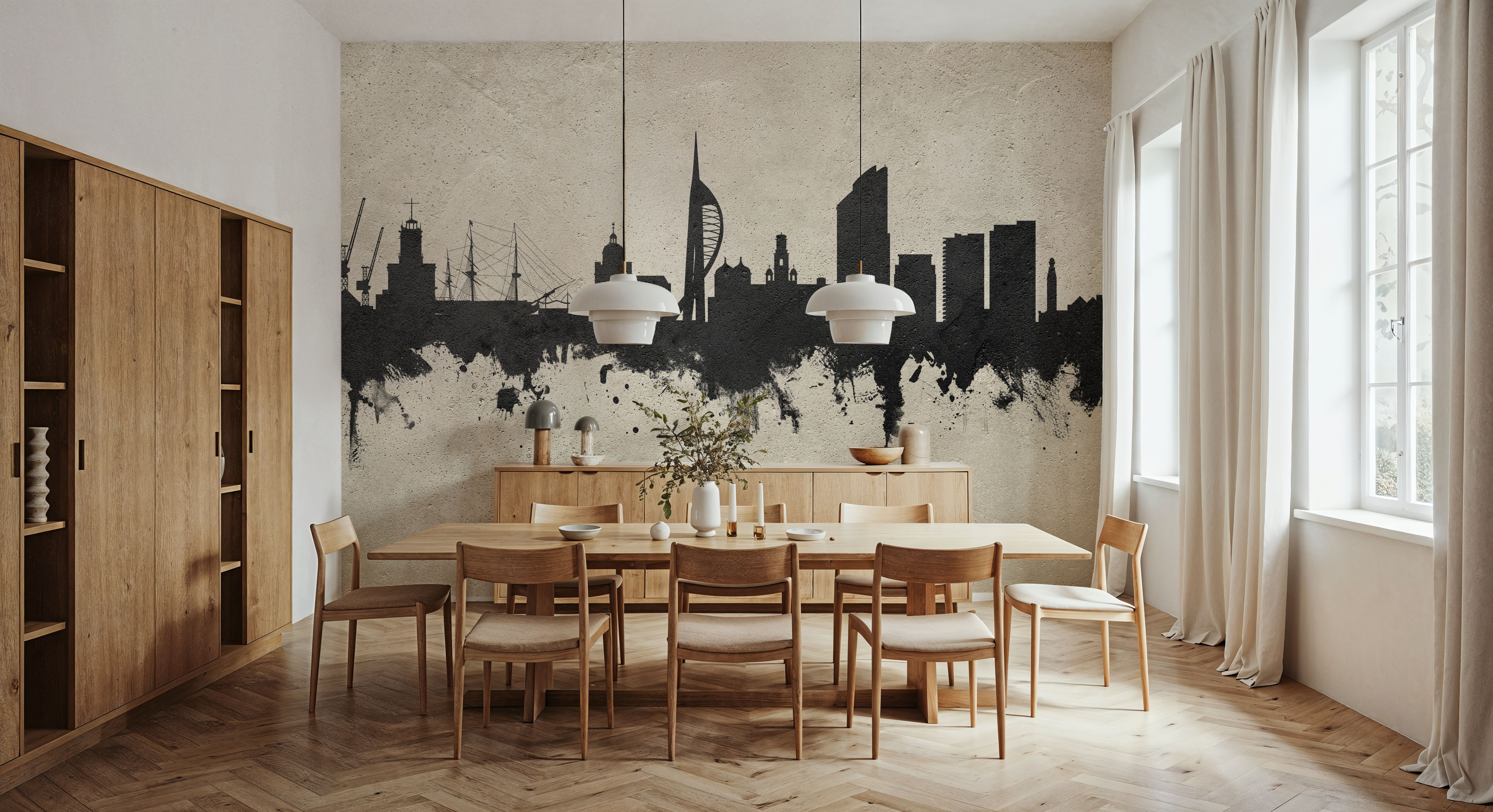 Portsmouth England Skyline Concrete