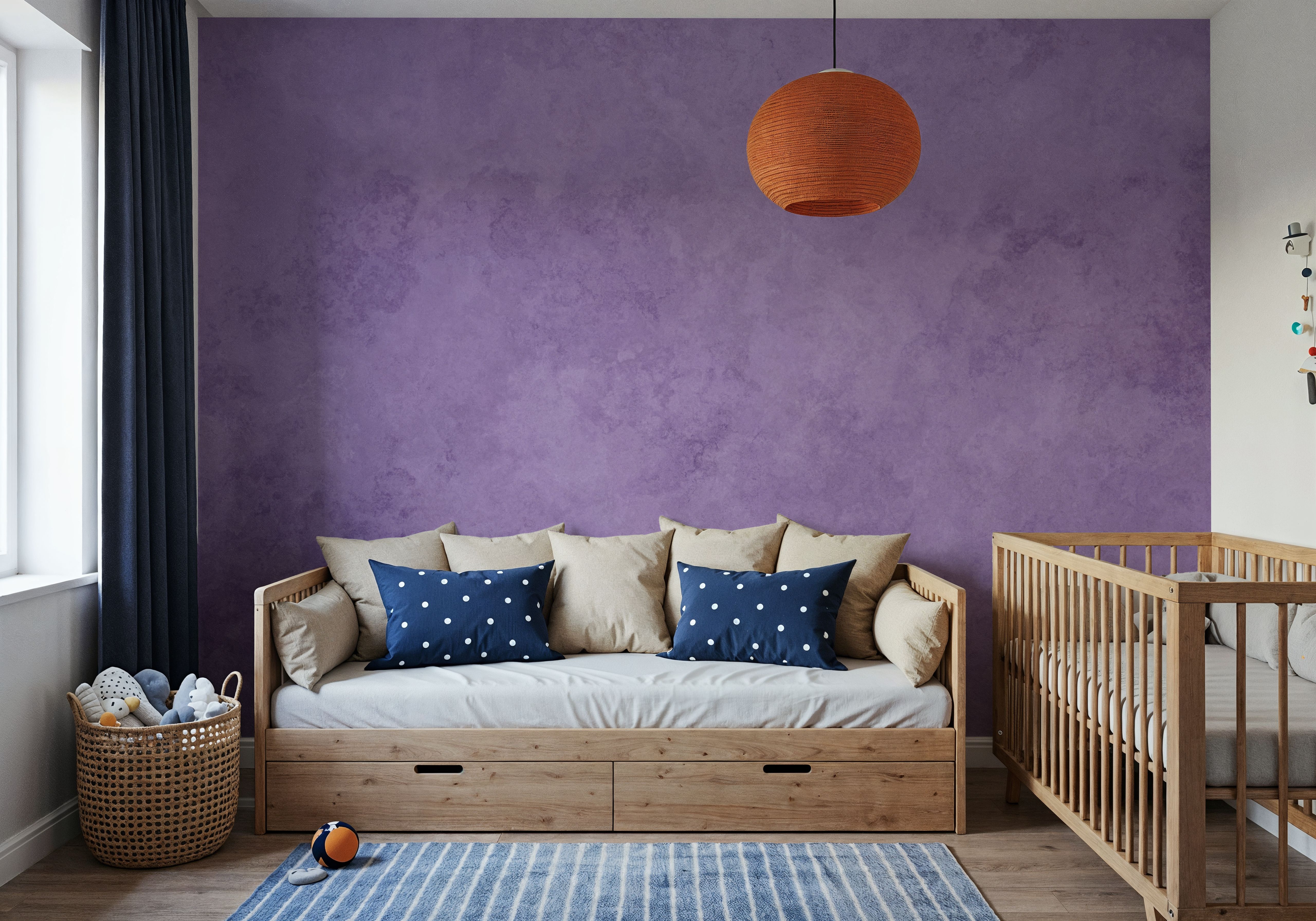 Subtle Plaster Wall, Aura Indigo