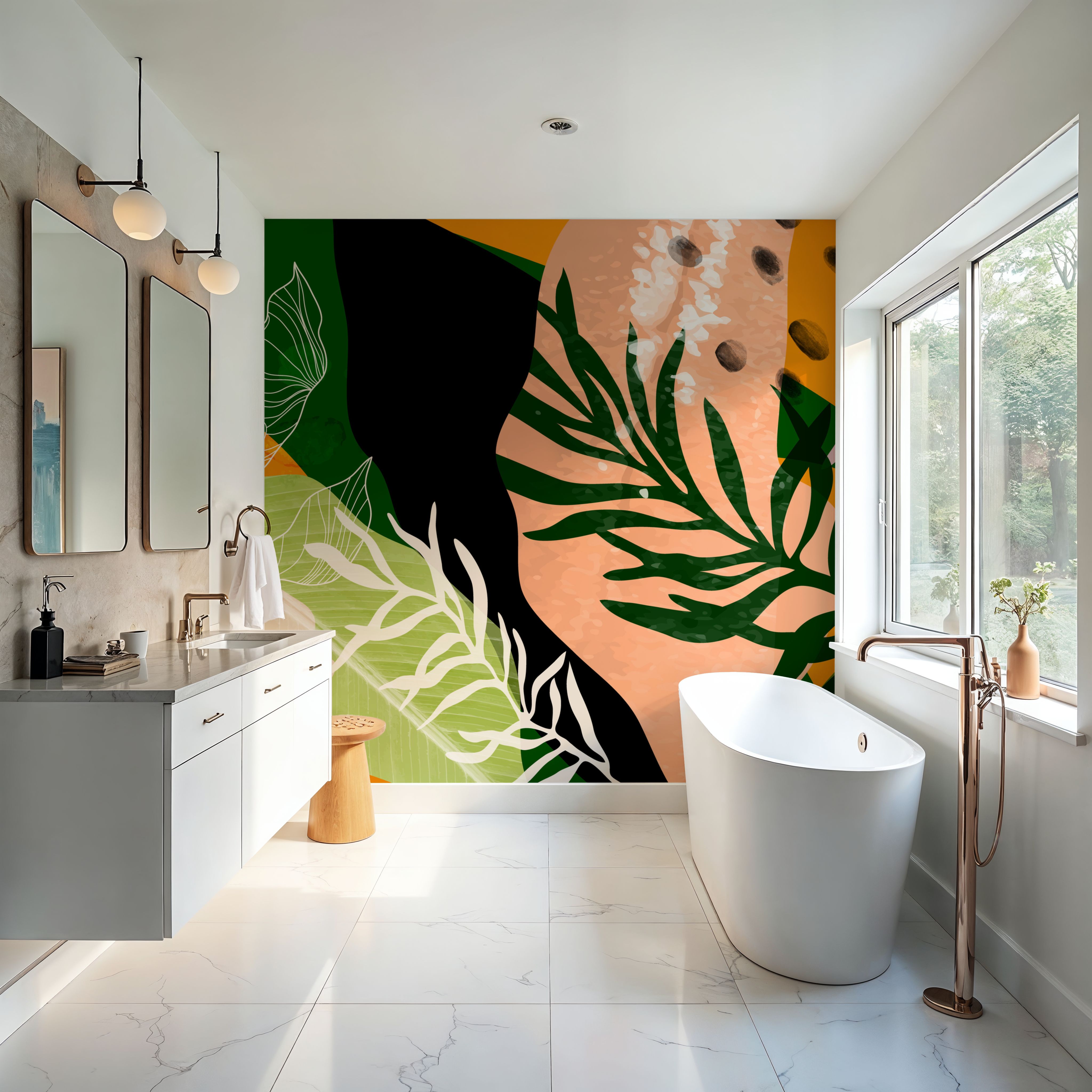 Graphic Leaves & Bold Colors