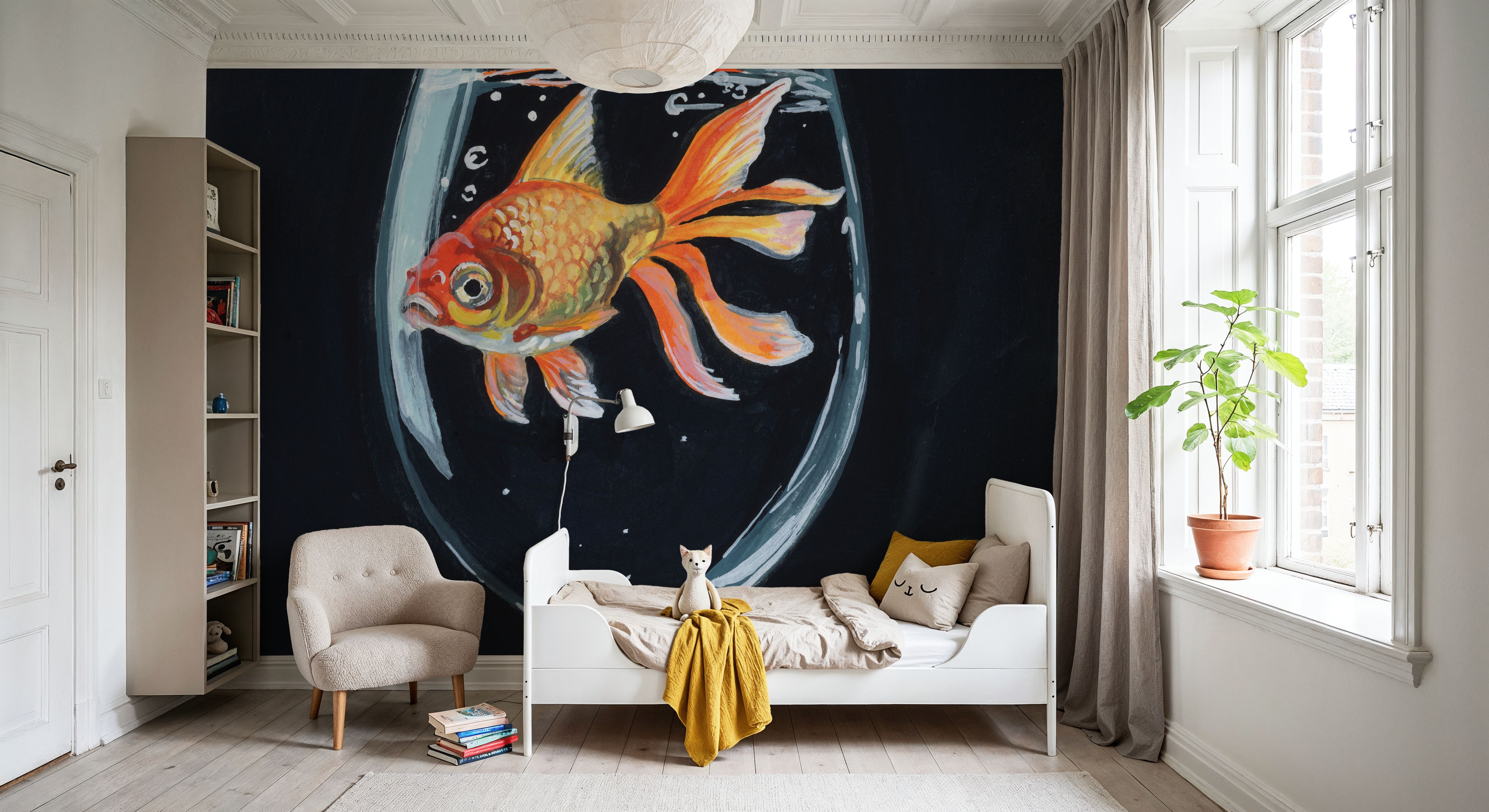 Goldfish In Wine Glass