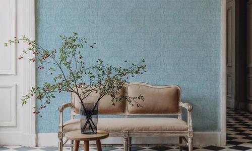 Banana Leaf Camo, French Blue