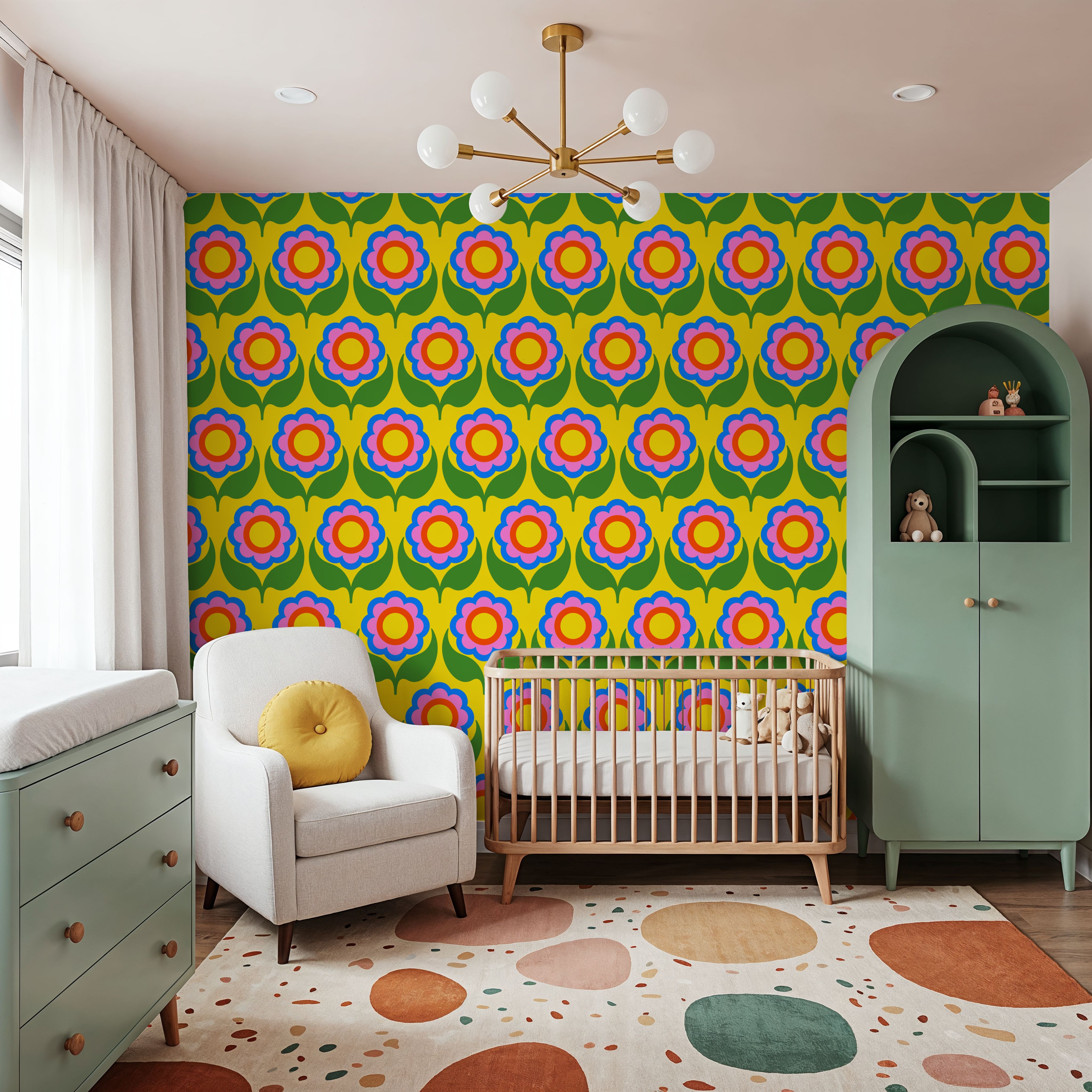 70's Fun Flowers, Pop