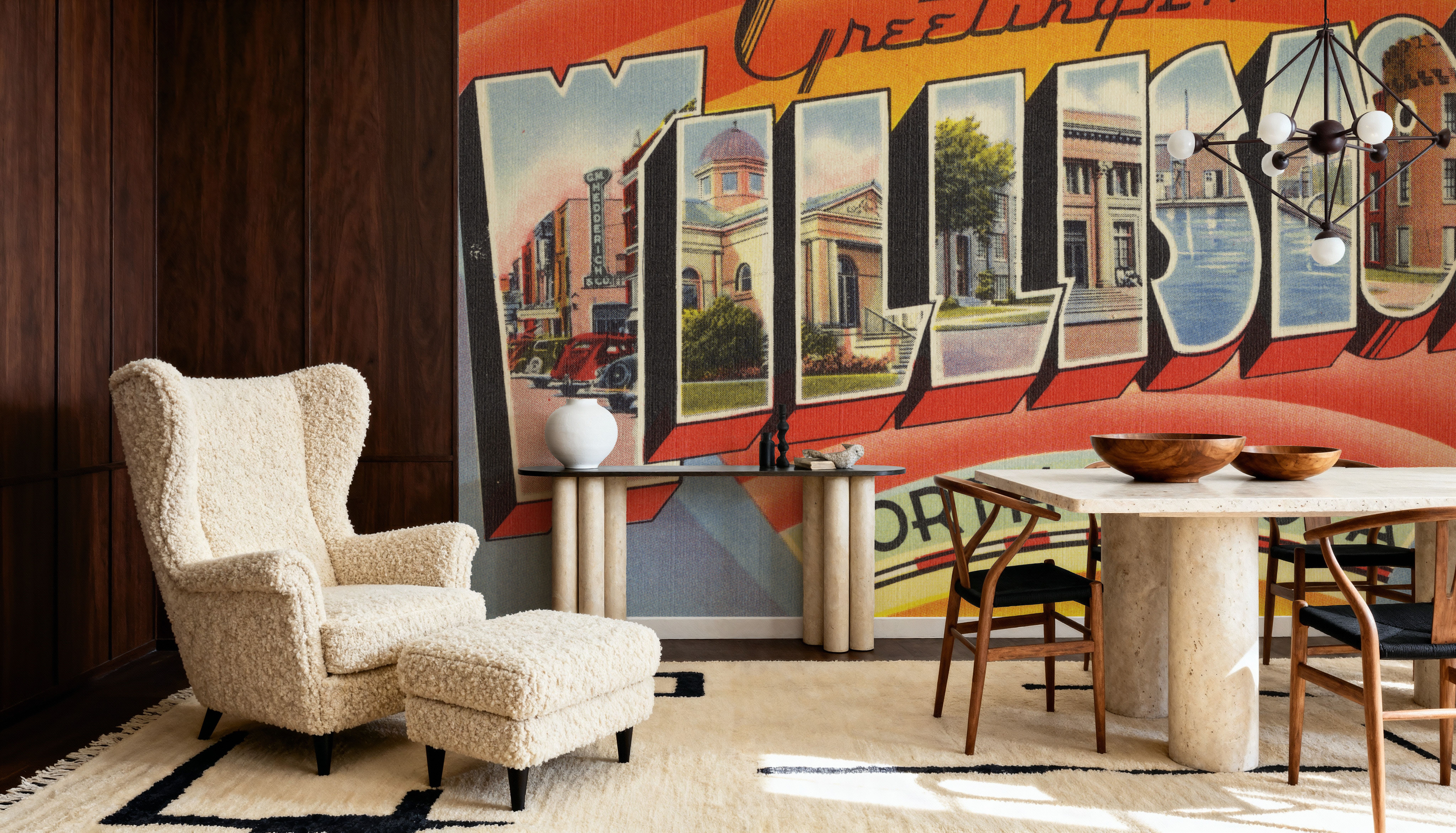 Greetings from Williston - Screenprint Postcard