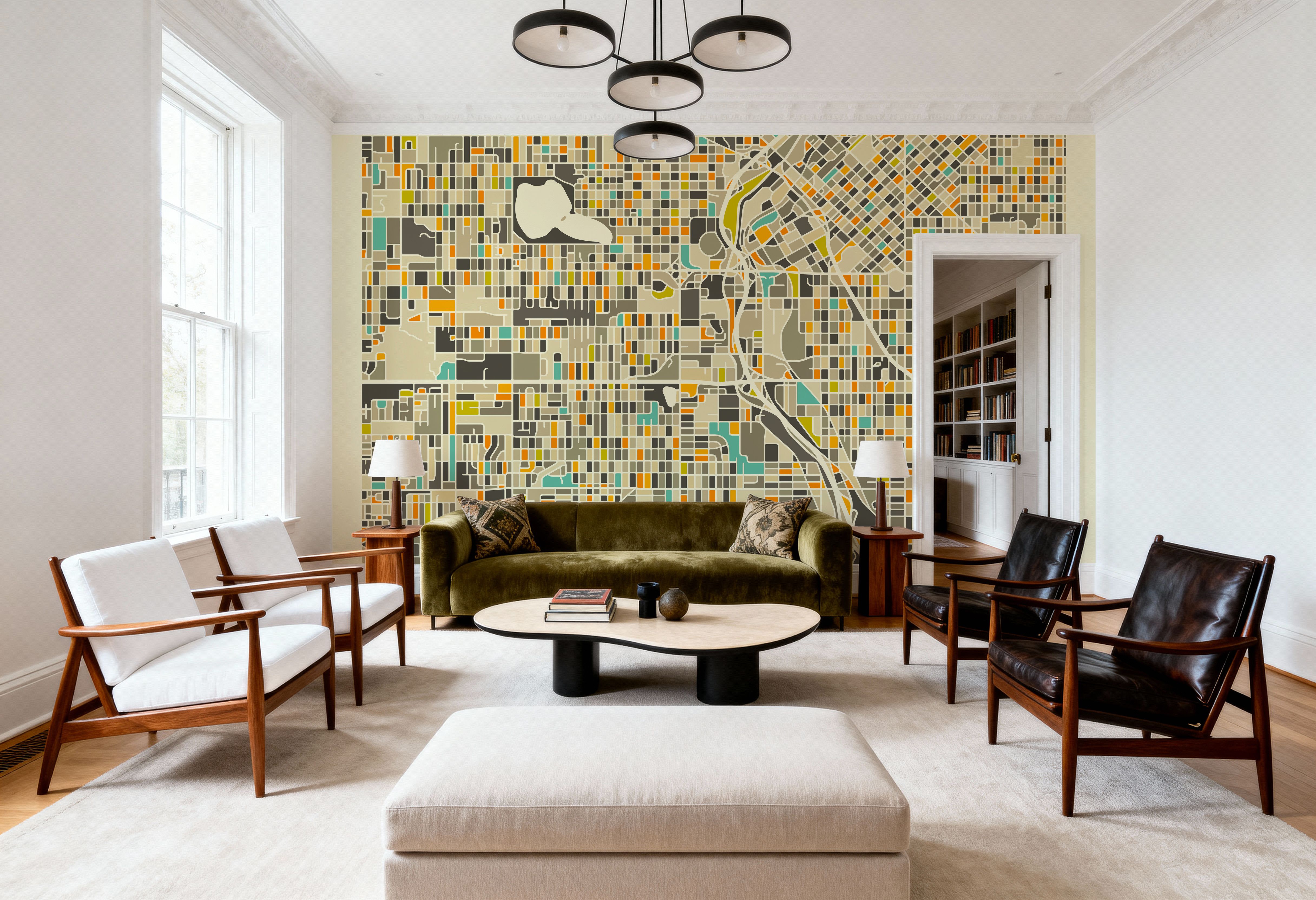 Modern Denver, Papier peint