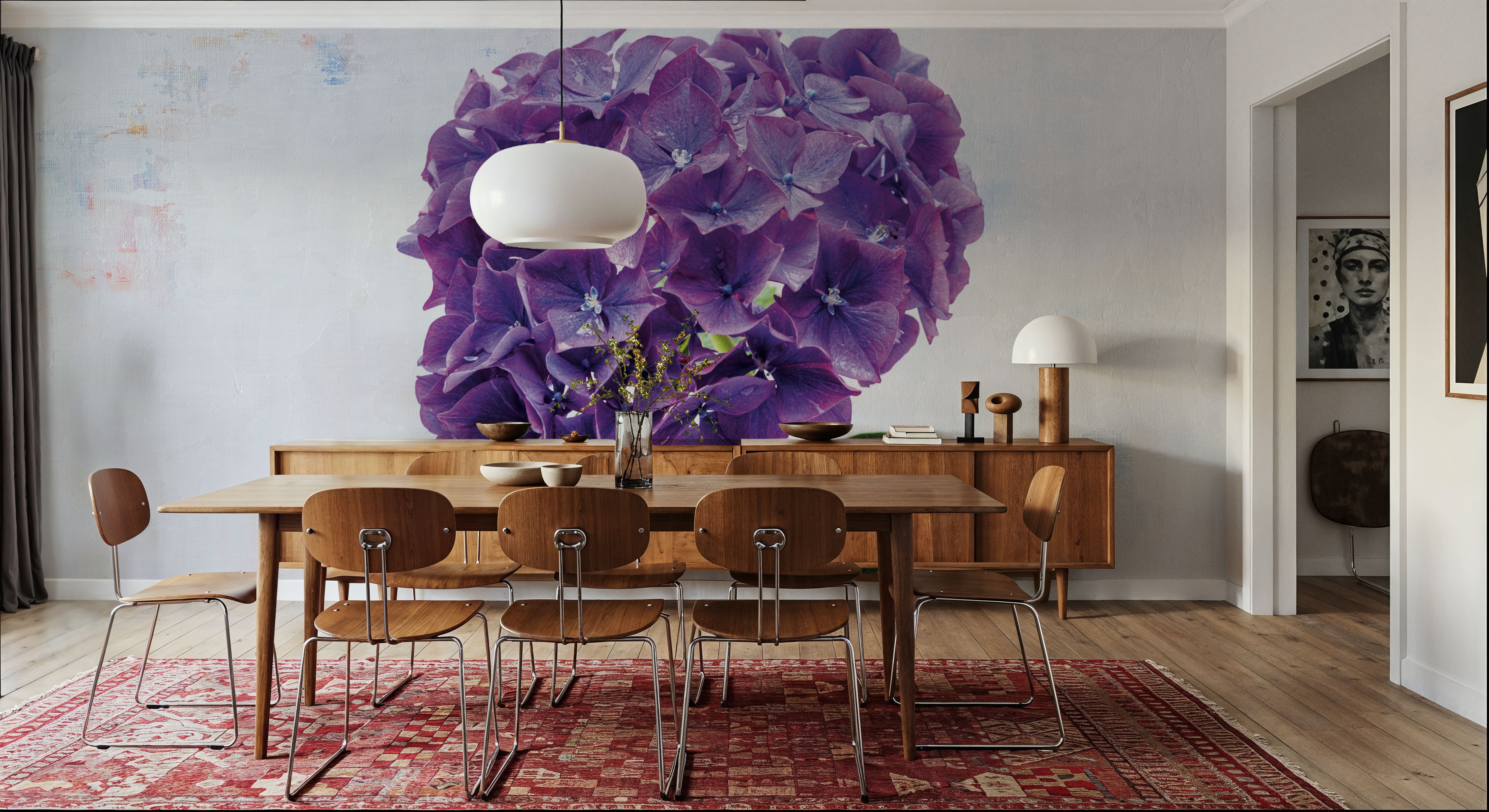 Bright Purple Hydrangea