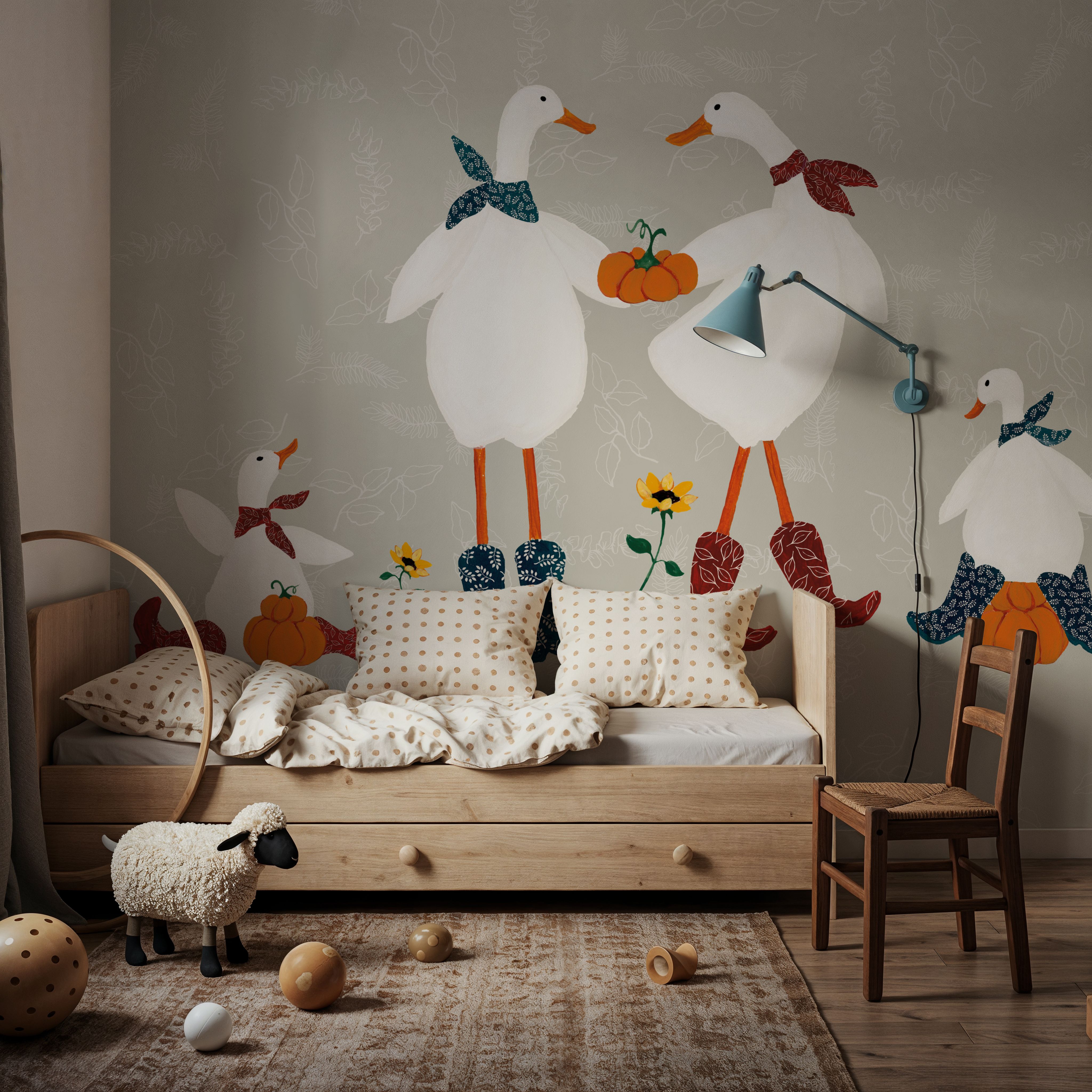 Ducks in the Pumpkin Patch VI