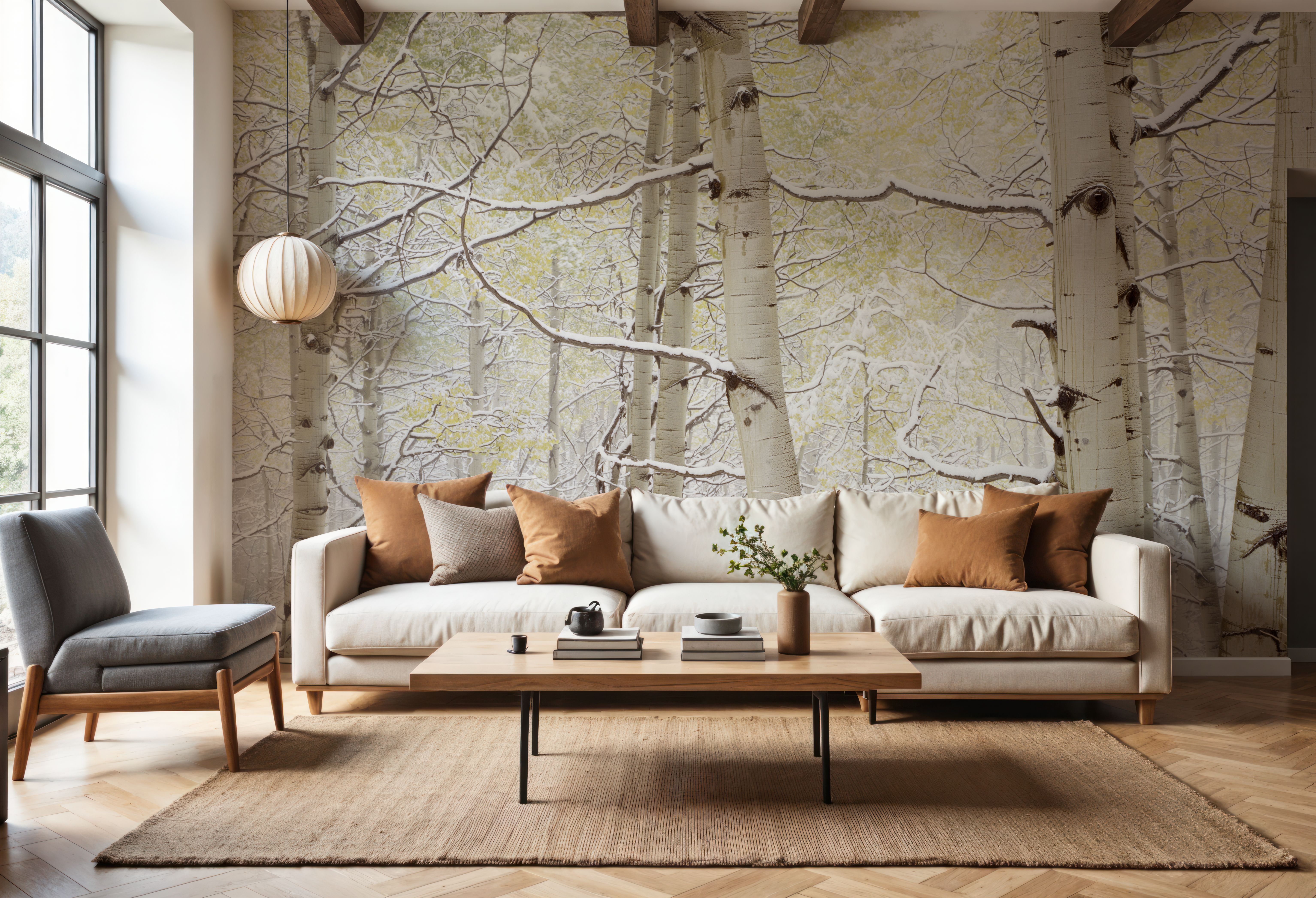 Winter Birch Forest