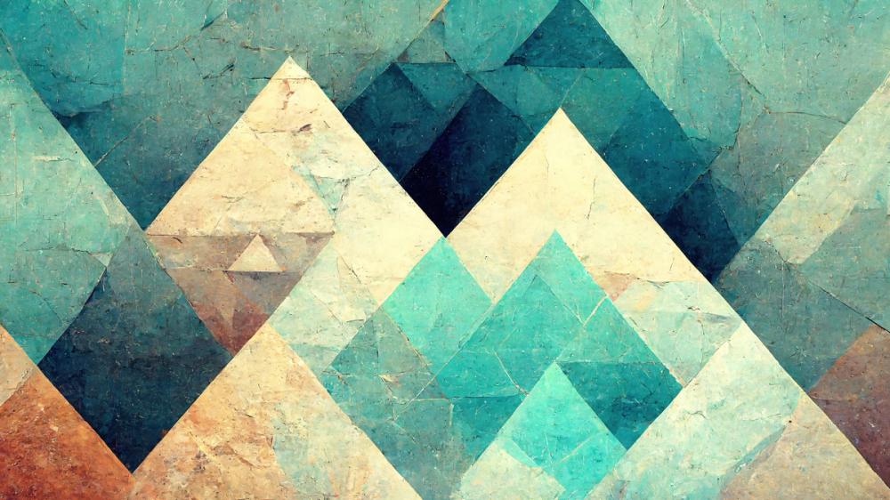 Reduced Mountains Turquoise